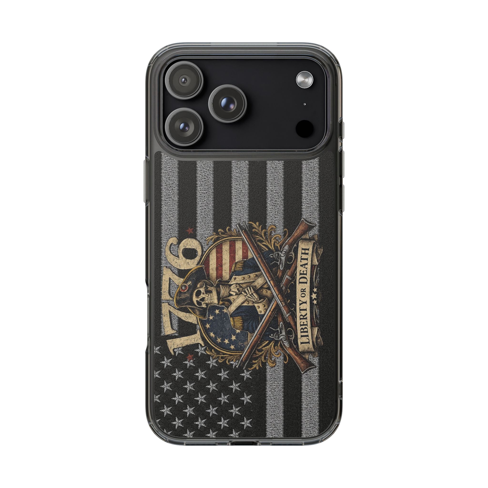 1776 commemorative Clear Impact-Resistant Phone Case