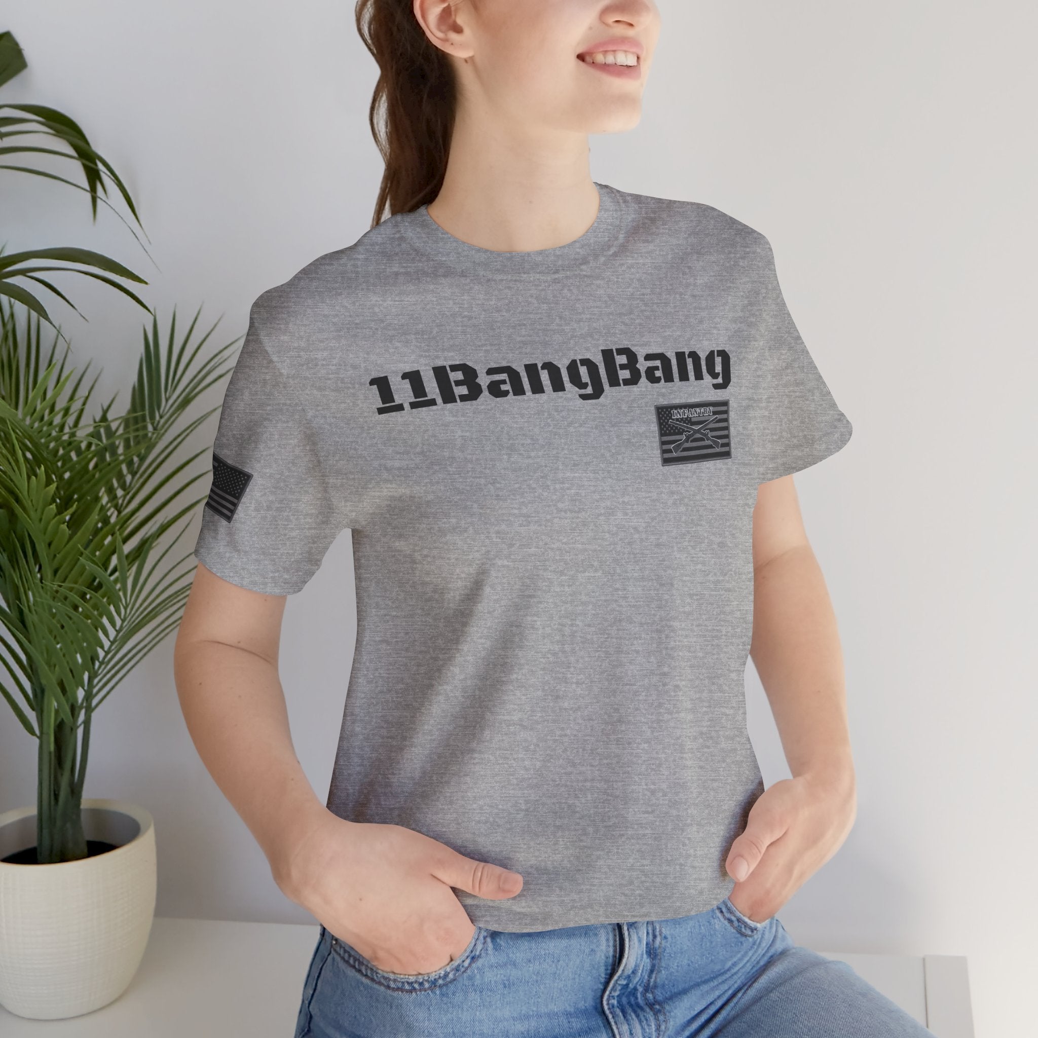 11BangBang Infantry Inspired Patriotic T-Shirt