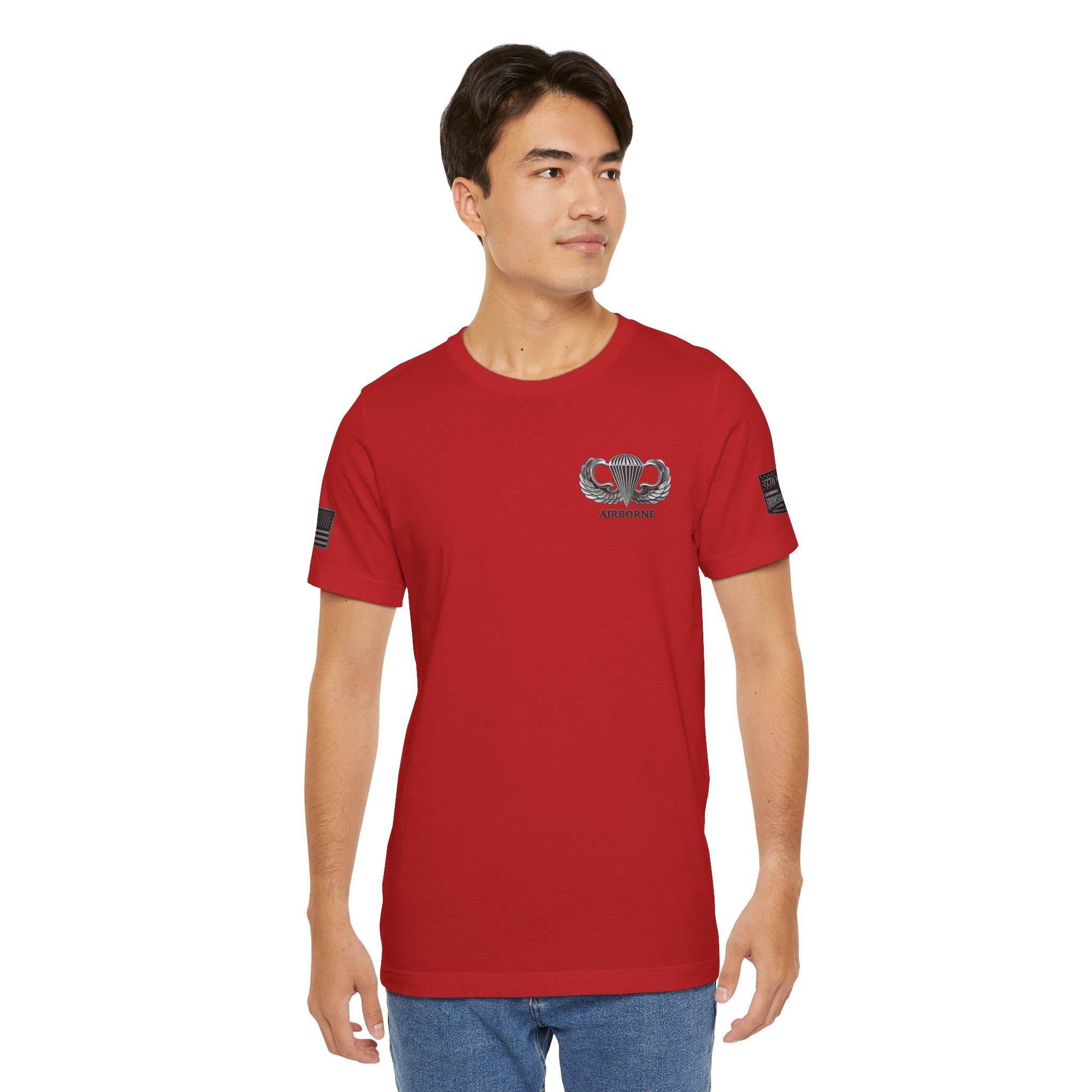 Airborne, Death From Above T - US Army Airborne Wings Veteran T-Shirt | Ironsight Syndicate