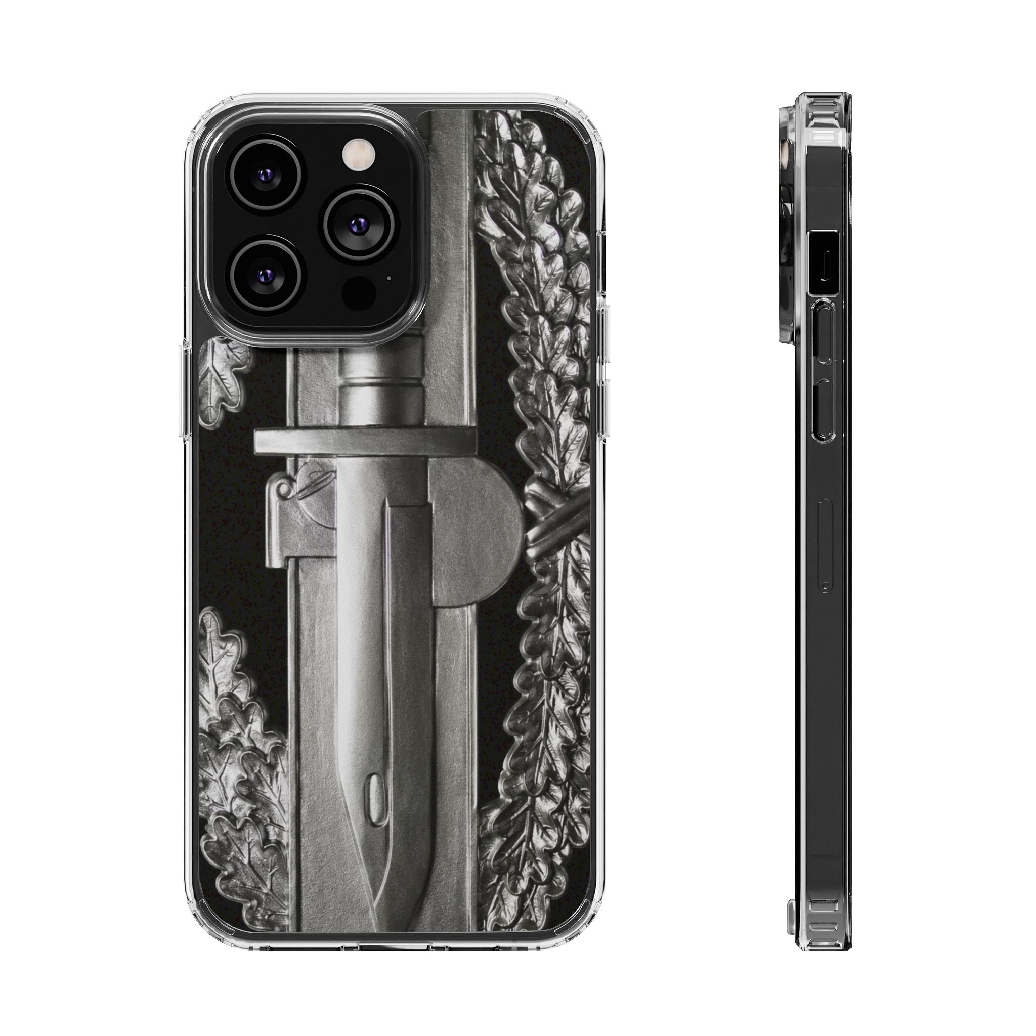 Army Combat Action Badge Clear Impact-Resistant Phone Case