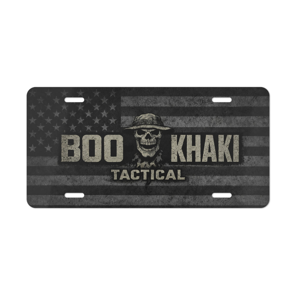 Boo-Khaki License Plate