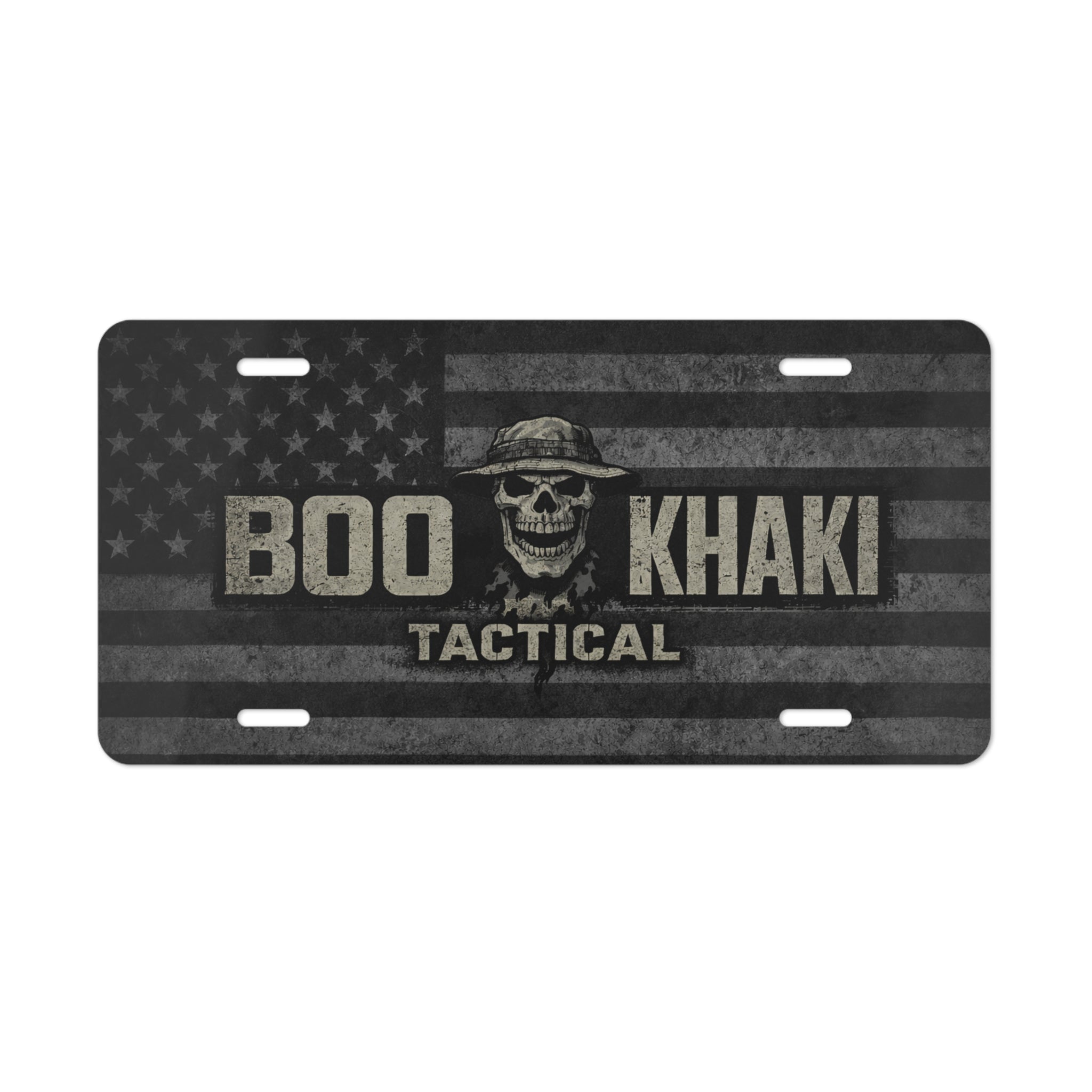 Boo-Khaki License Plate