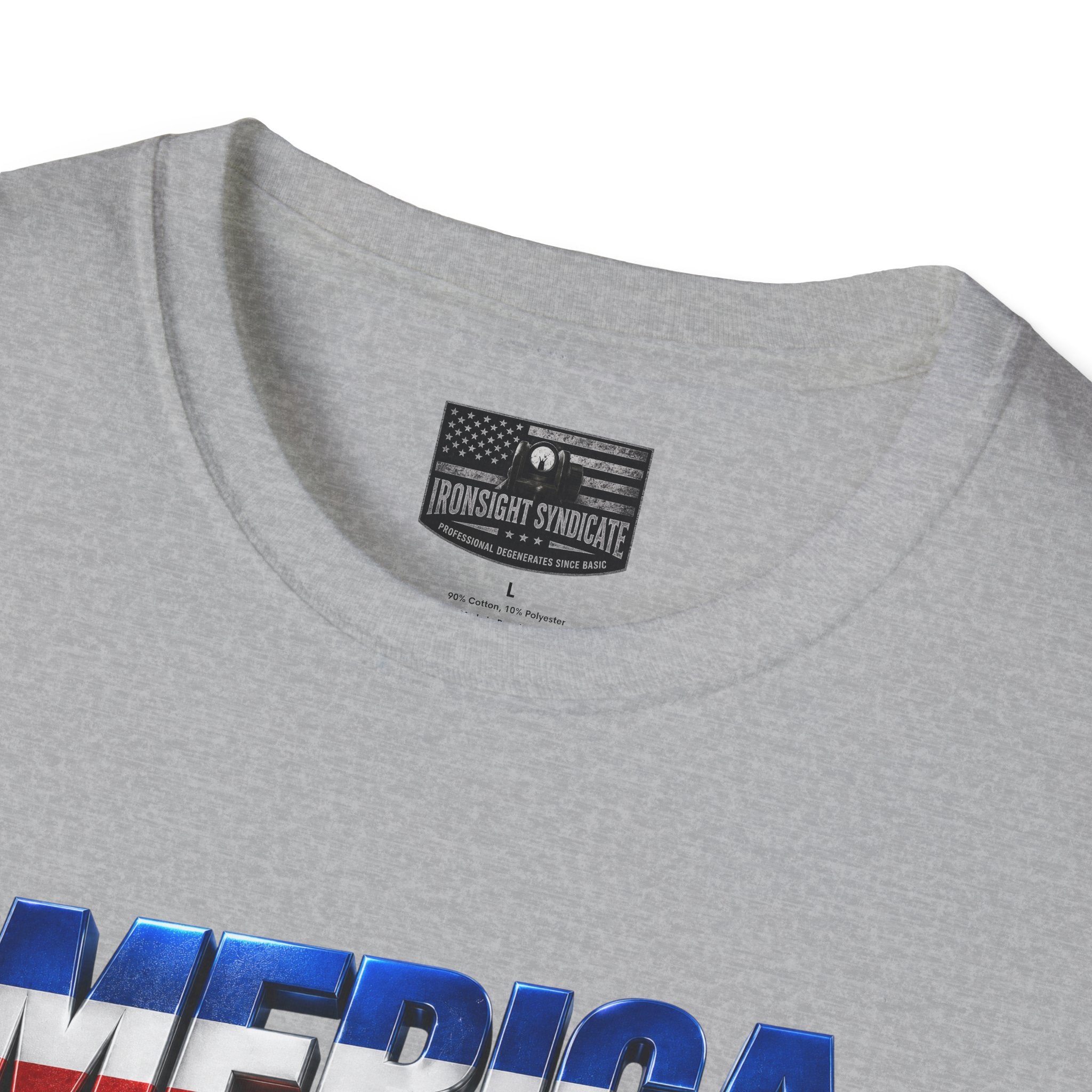 Merican Eagle T-Shirt | Patriotic Military Graphic Tee for Veterans & Patriots, Adult (13 and up), unisex