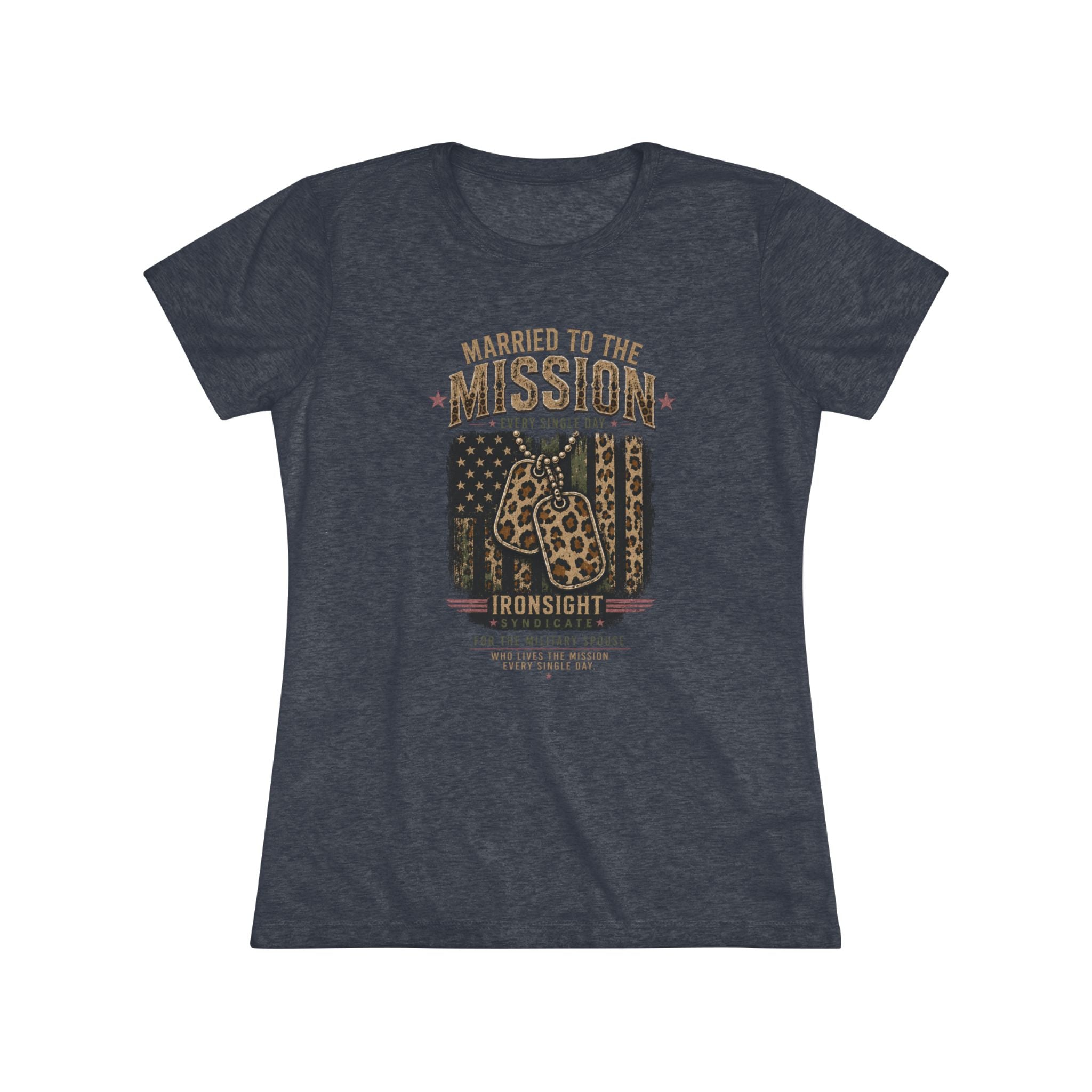 Married to the Mission Tee — Women's Military Spouse Graphic Shirt