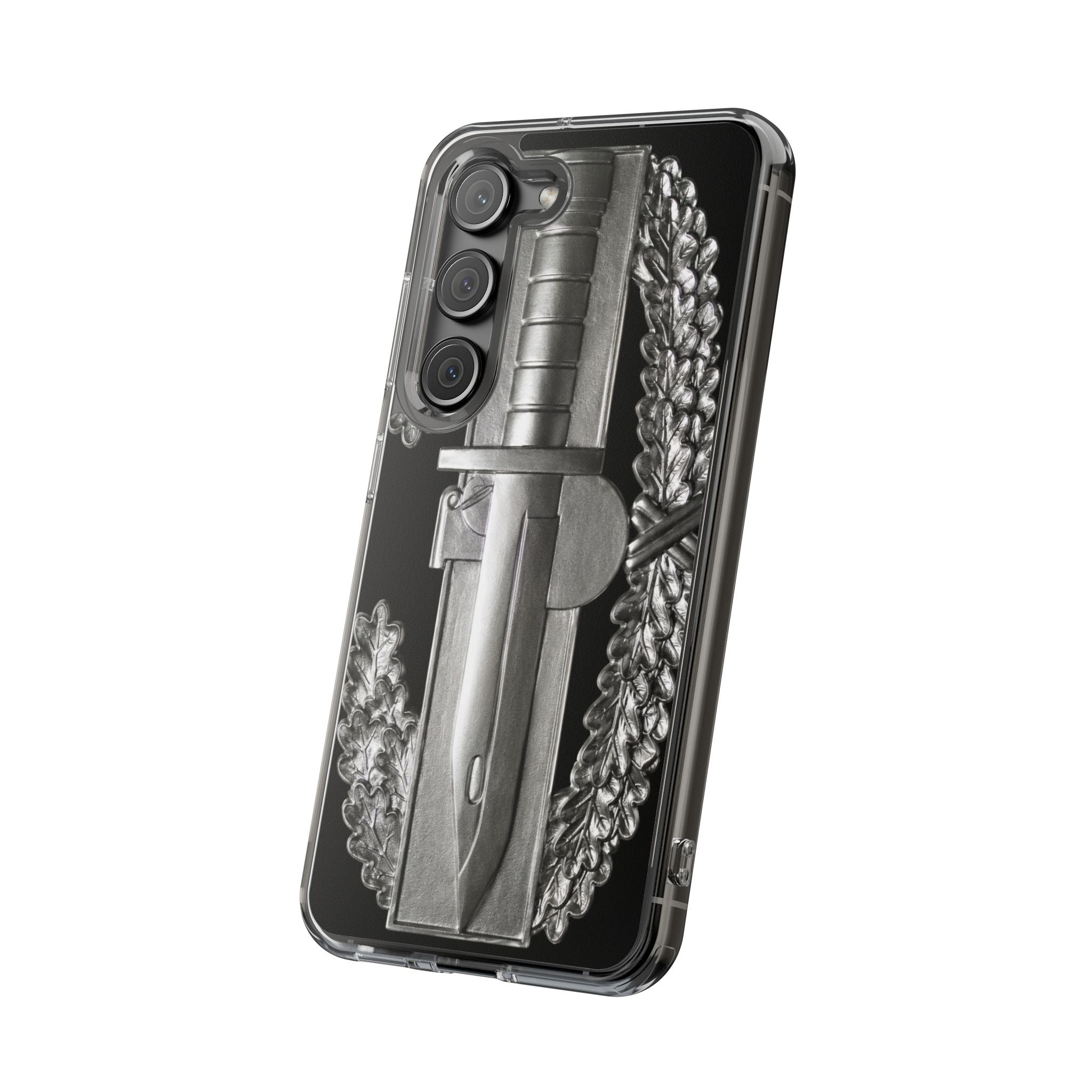 Army Combat Action Badge Clear Impact-Resistant Phone Case