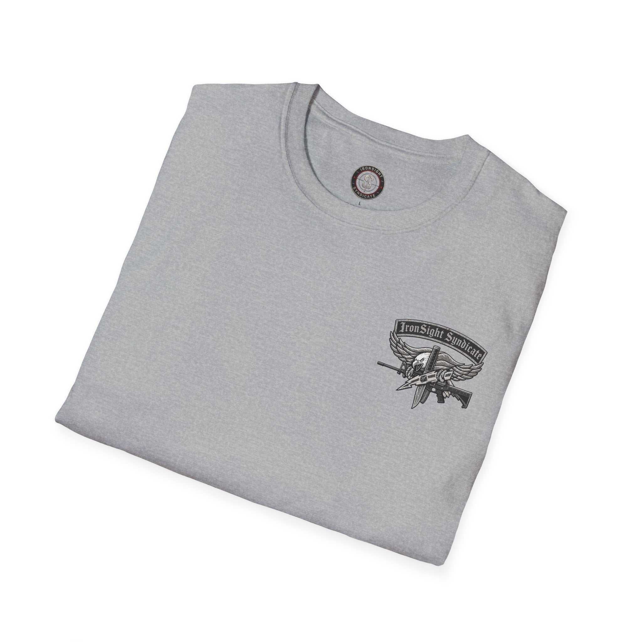 SWAT Eagle T-Shirt — "IronSight Syndicate"  T-Shirt | Patriotic Military Graphic Tee for Veterans & Patriots, Adult (13 and up), unisex