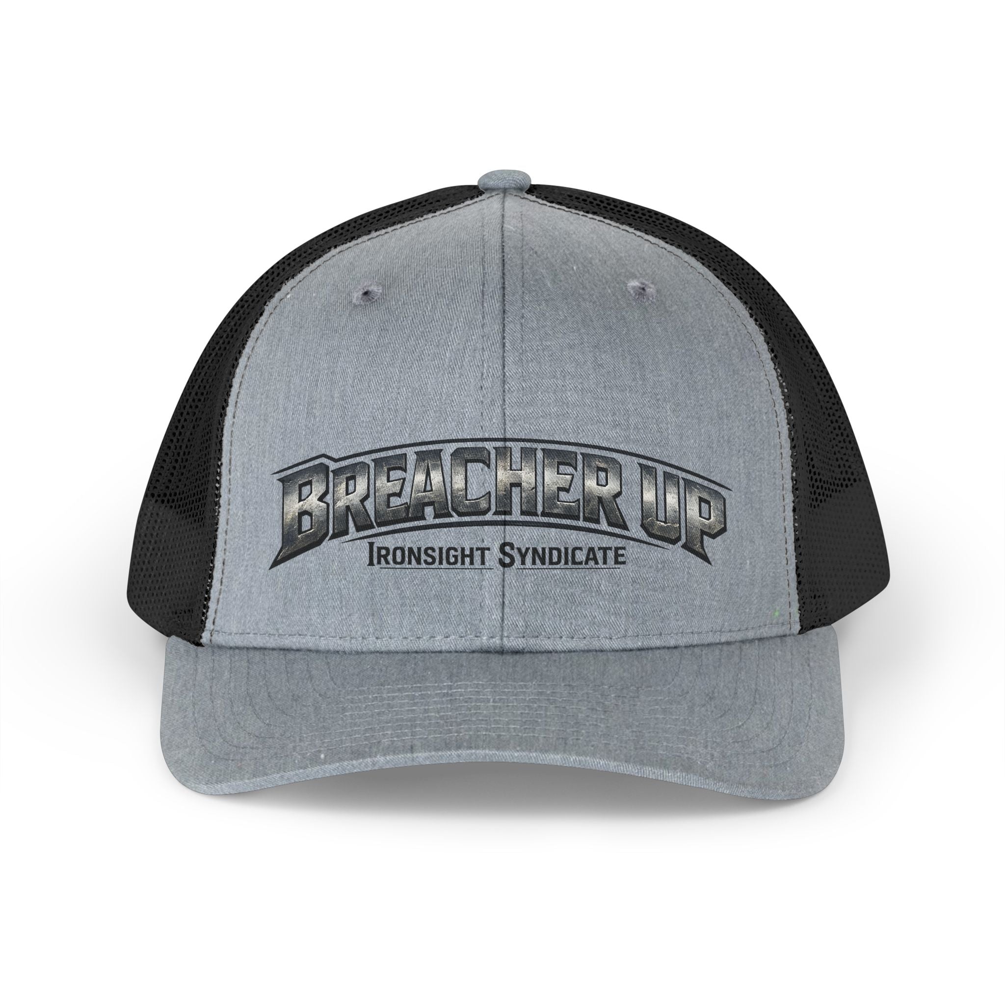 Breacher Up Trucker Hat — Retro Military Patch Mesh Cap  | Patriotic USA Snapback Mesh Cap for Veterans & Patriots