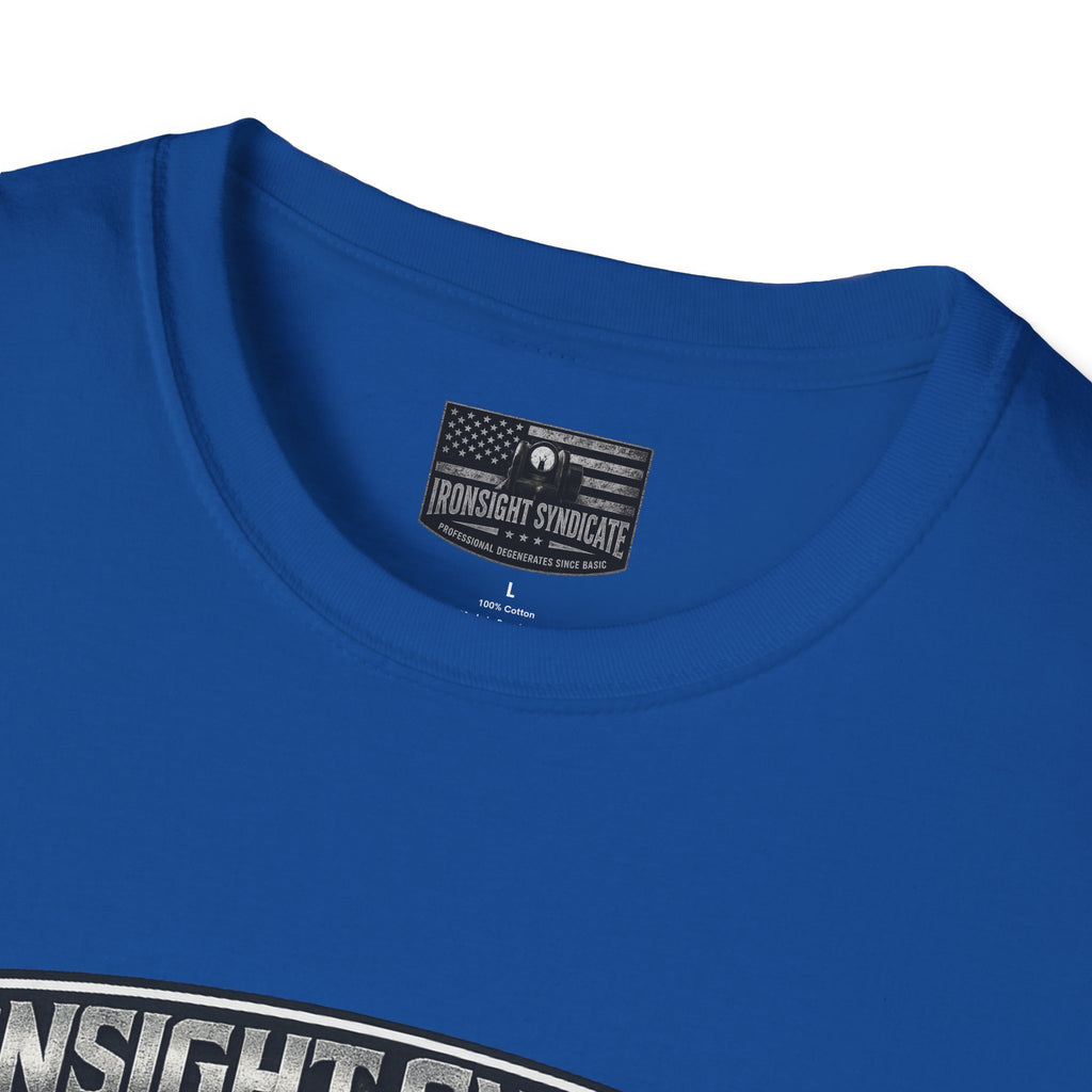 Red White and Blue Ironsight Syndicate T-Shirt, Adult (13 and up), unisex