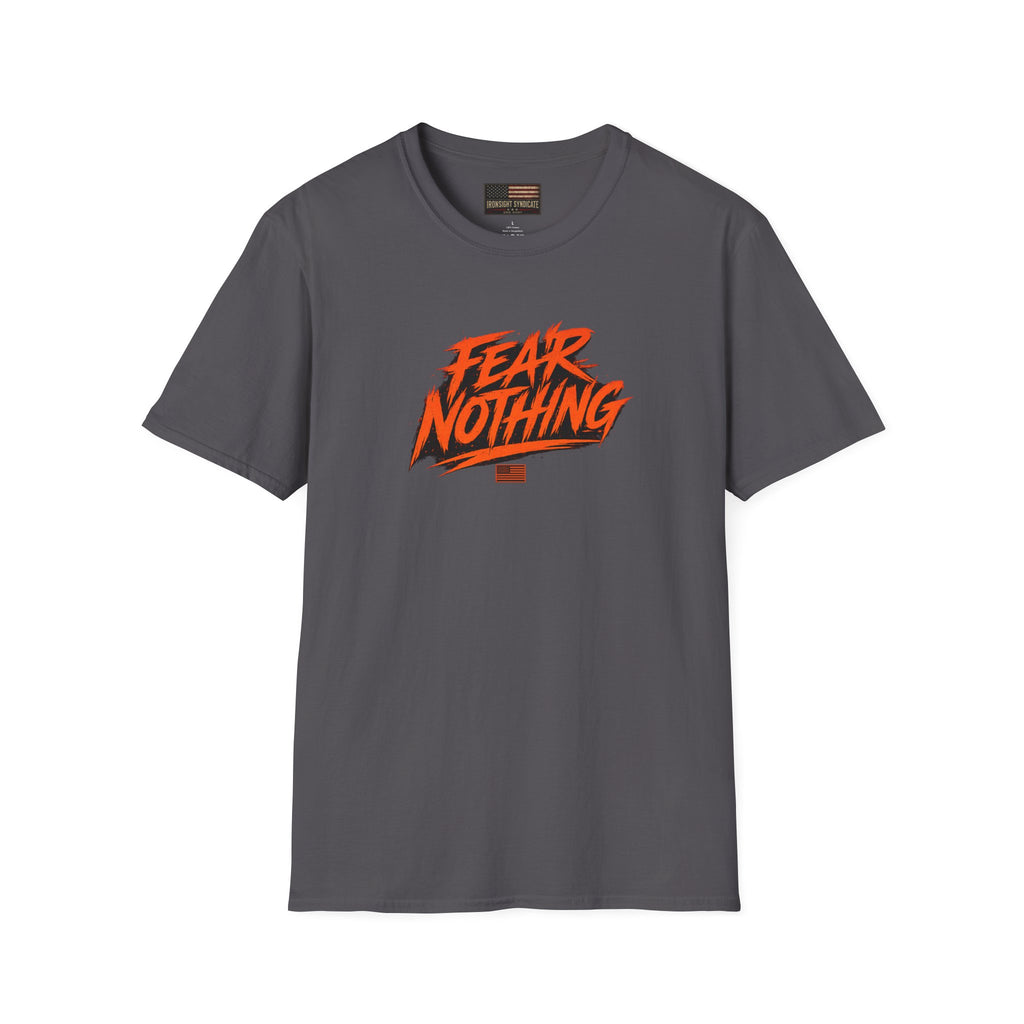 Fear Nothing (Orange) Military-Inspired Graphic T-Shirt - XS/S/M/L/XL/2XL/3XL/4XL | Ironsight Syndicate