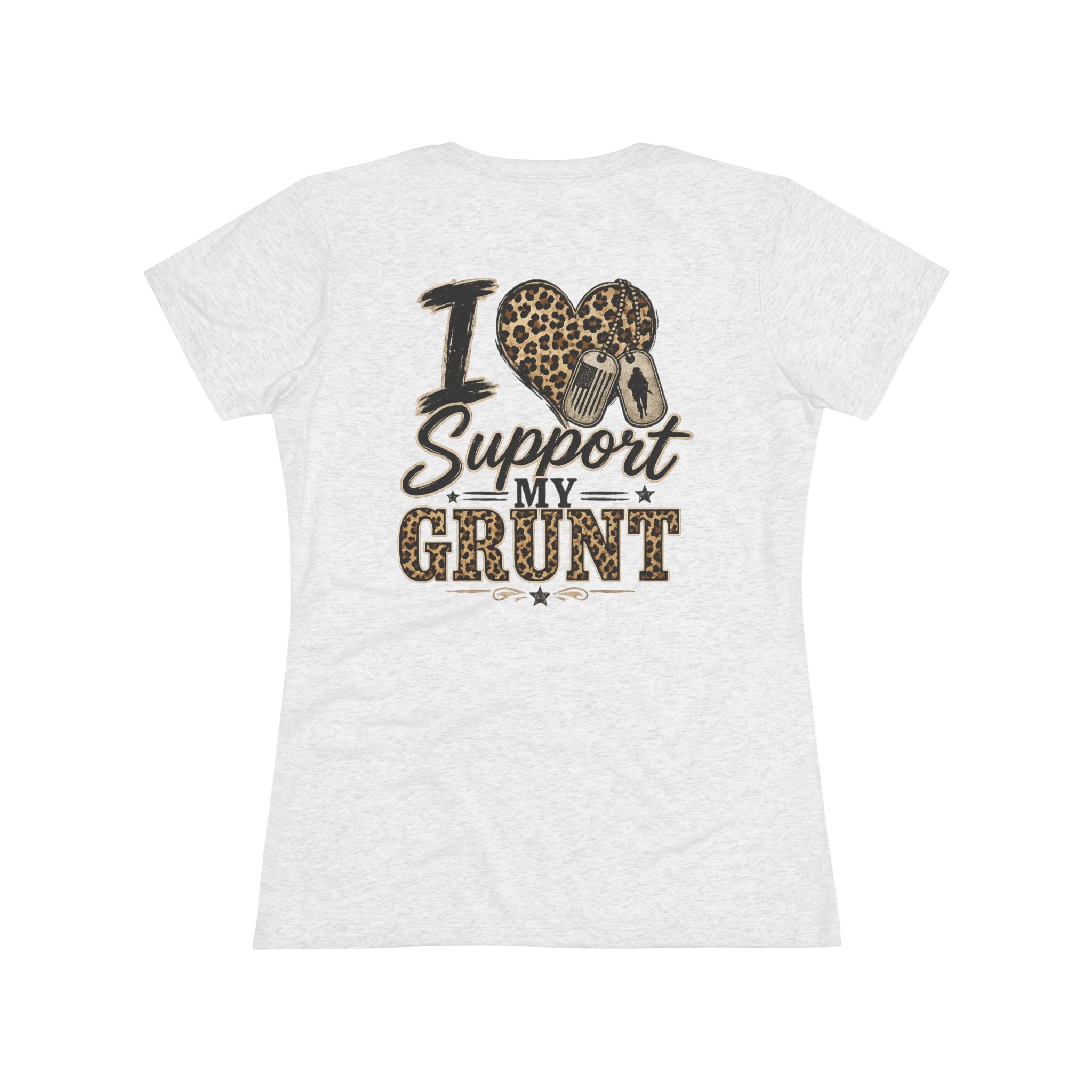 I Support My Grunt Tee — Women's Military Spouse Graphic Shirt
