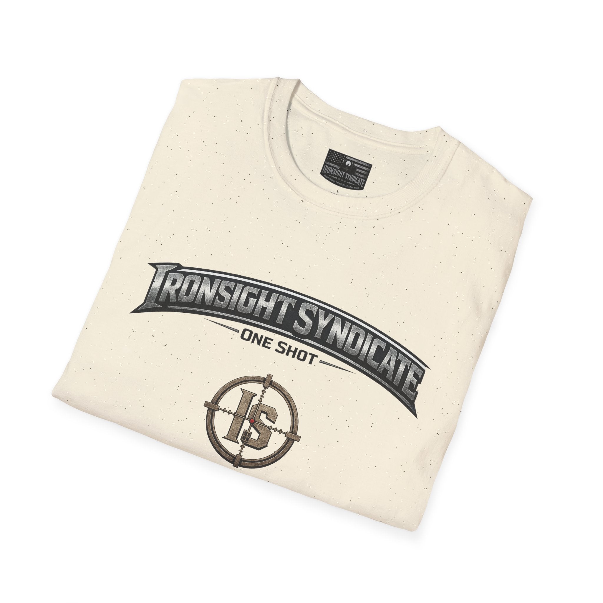 Red White and Blue Ironsight Syndicate T-Shirt, Adult (13 and up), unisex