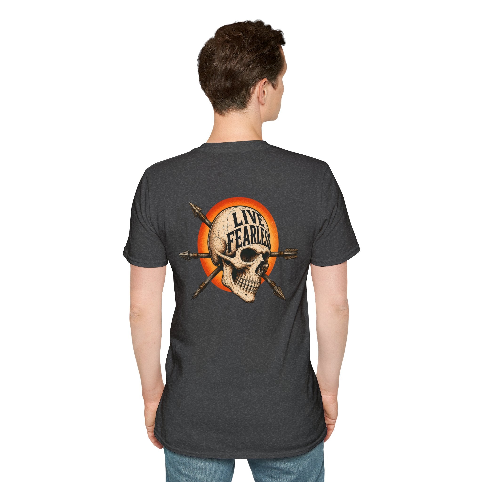 Live Fearless – Ancient Warrior Skull T-Shirt