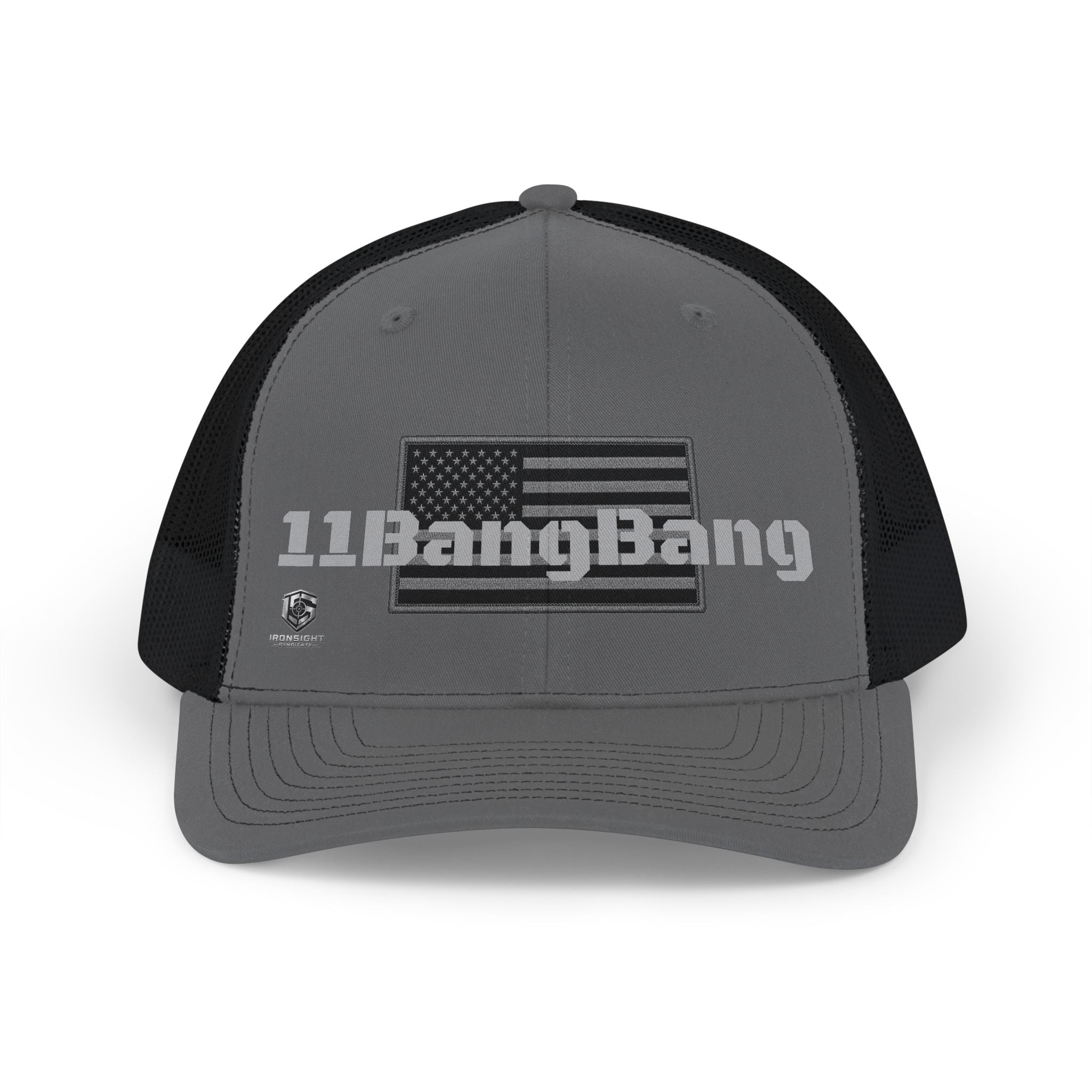 11BangBang - Army Infantry Trucker Hat - Charcoal / Black | Ironsight Syndicate