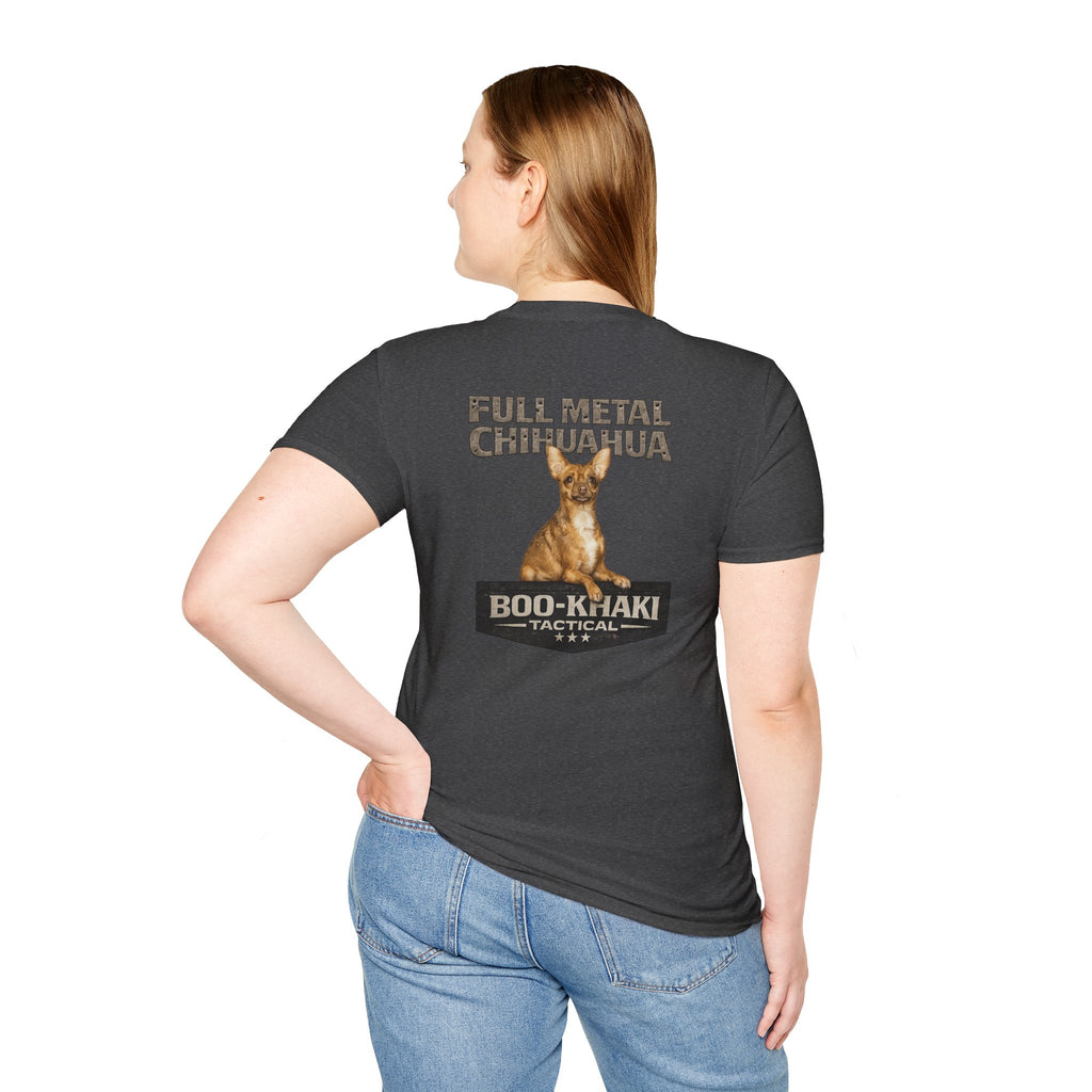 Full Metal Chihuahua T-Shirt – Boo-Khaki Tactical Graphic Tee