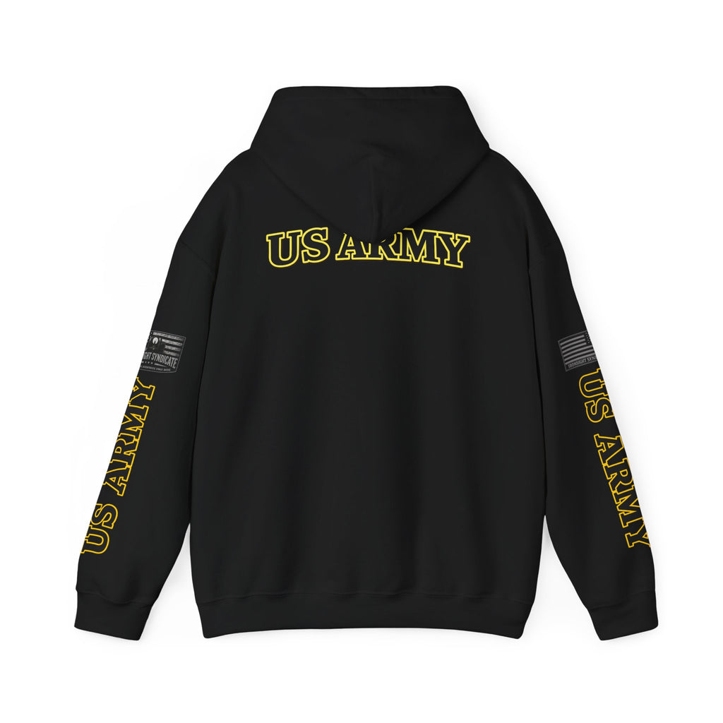 US Army Veteran Crest Graphic Hoodie – Premium Heavyweight Military Pride Sweatshirt