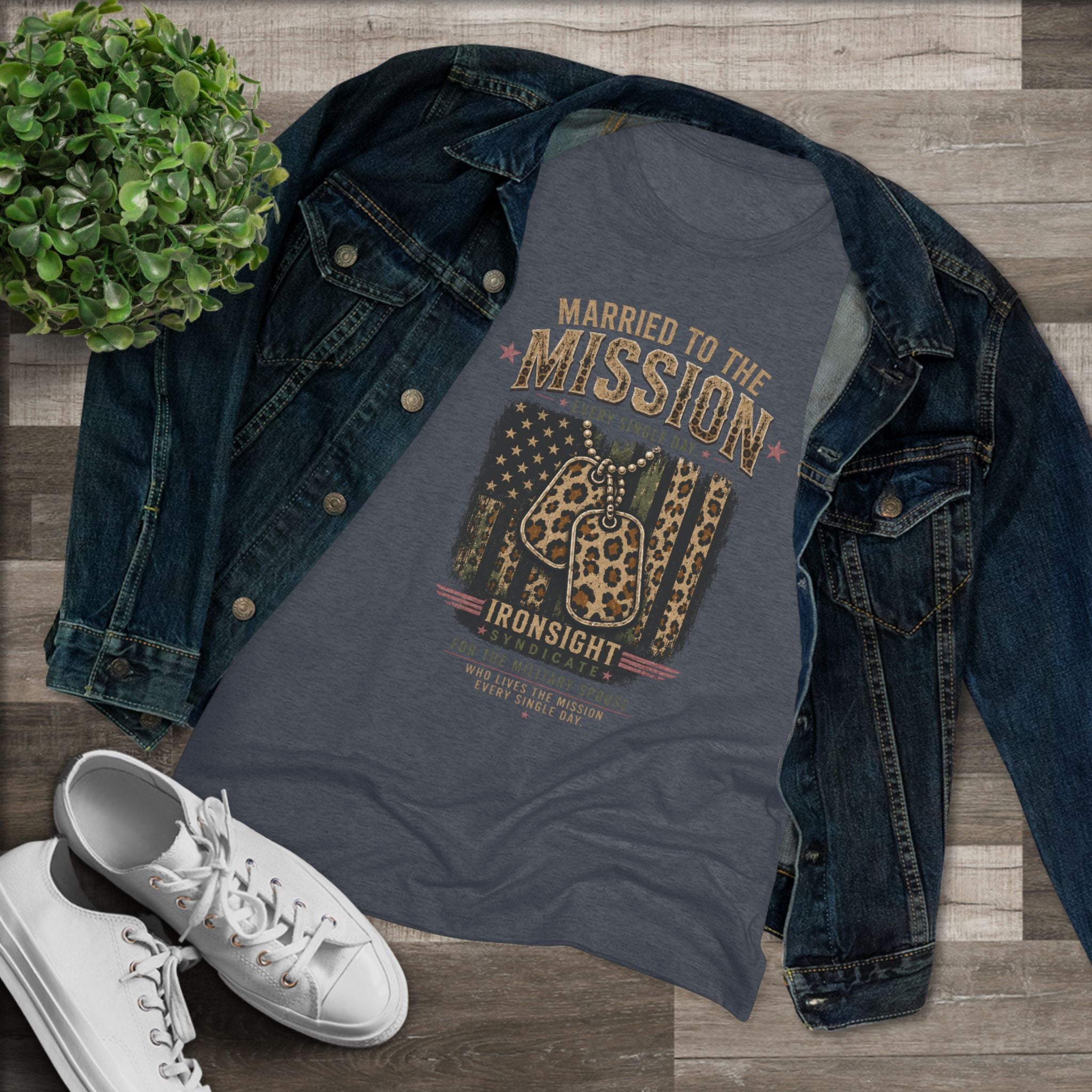 Married to the Mission Tee — Women's Military Spouse Graphic Shirt