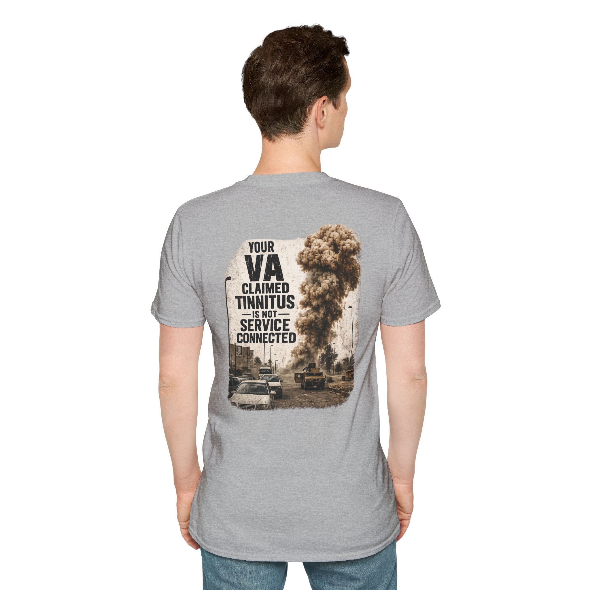 VA Tinnitus Claim is Not Service Connected T-Shirt | Ironsight Syndicate