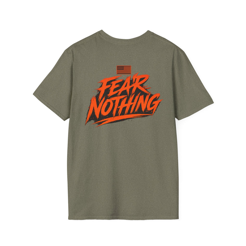 Fear Nothing (Orange) Military-Inspired Graphic T-Shirt | Ironsight Syndicate