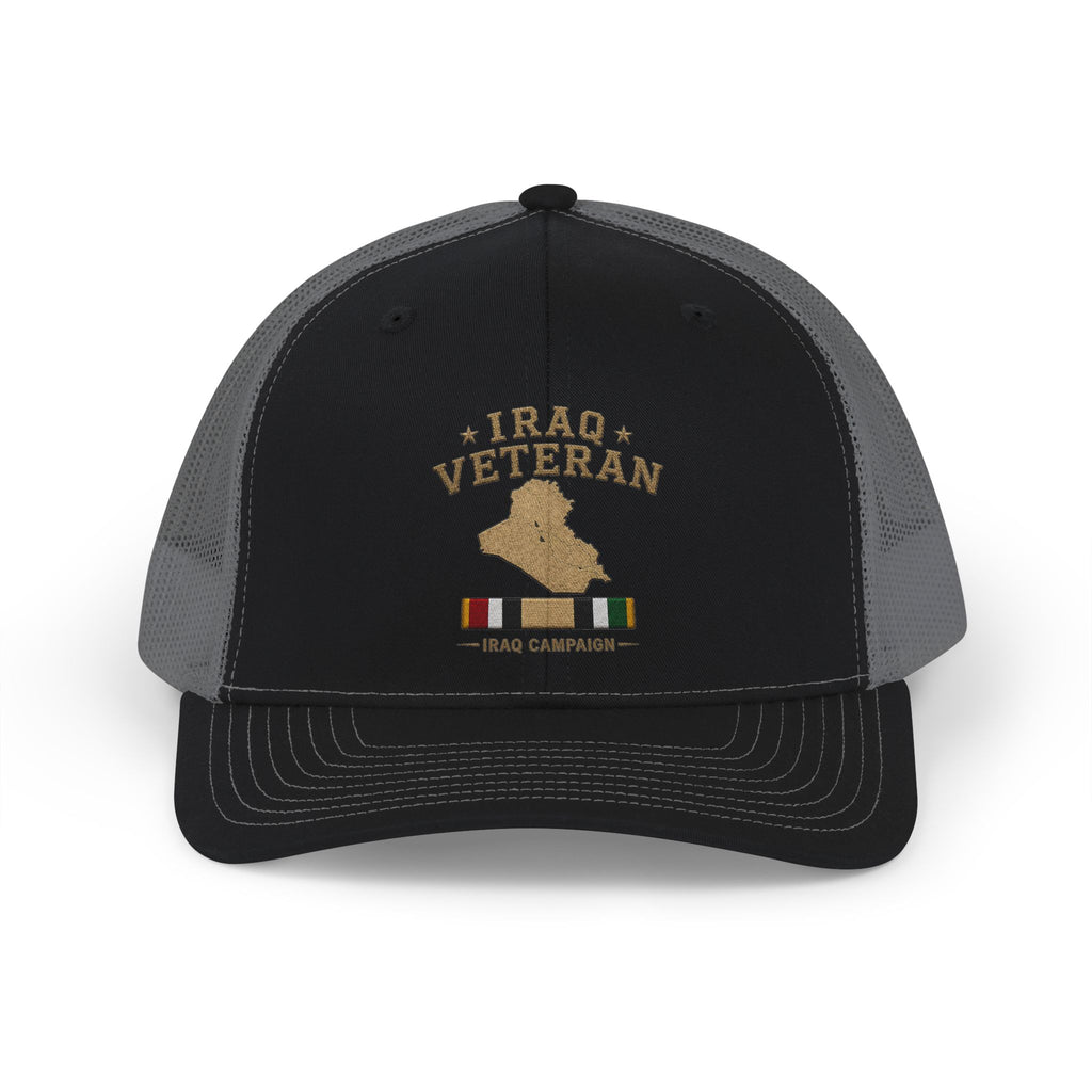 Iraq Veteran Trucker Cap — Service Ribbon Snapback