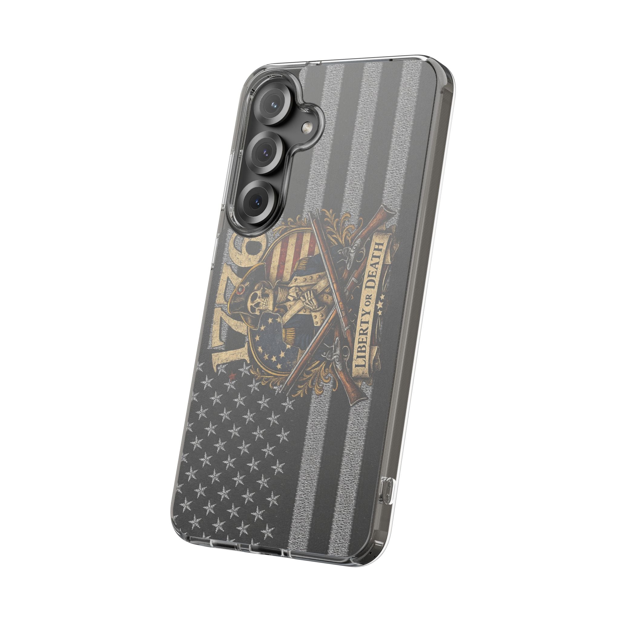 1776 commemorative Clear Impact-Resistant Phone Case