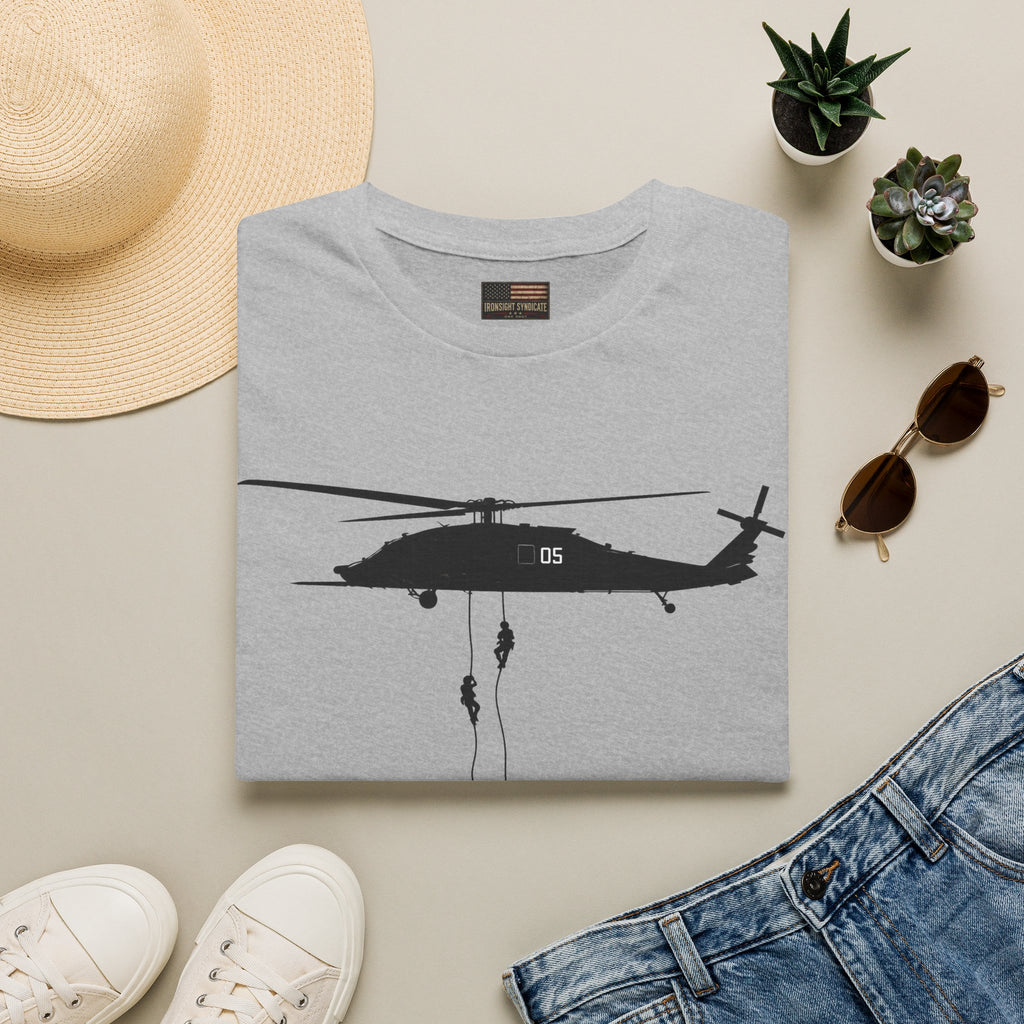 Fast Rope T-Shirt — Military Silhouette Tee — Veteran Apparel — Ironsight Syndicate