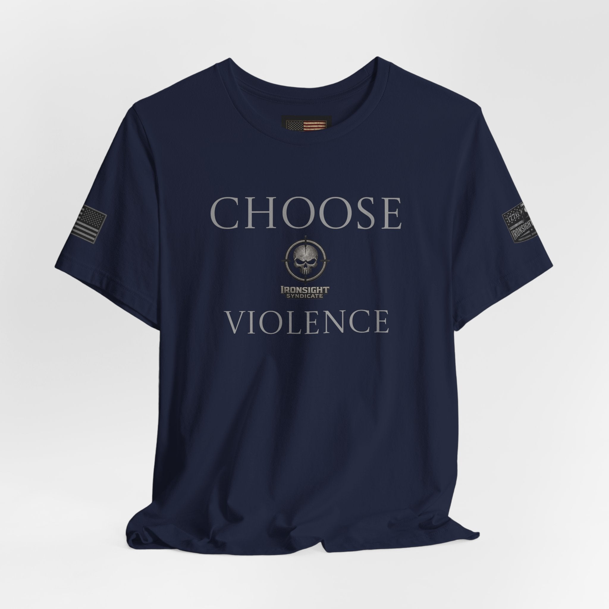 Choose Violence -Combat Infantry Badge- CIB- T-Shirt | US Army Tee for Veterans