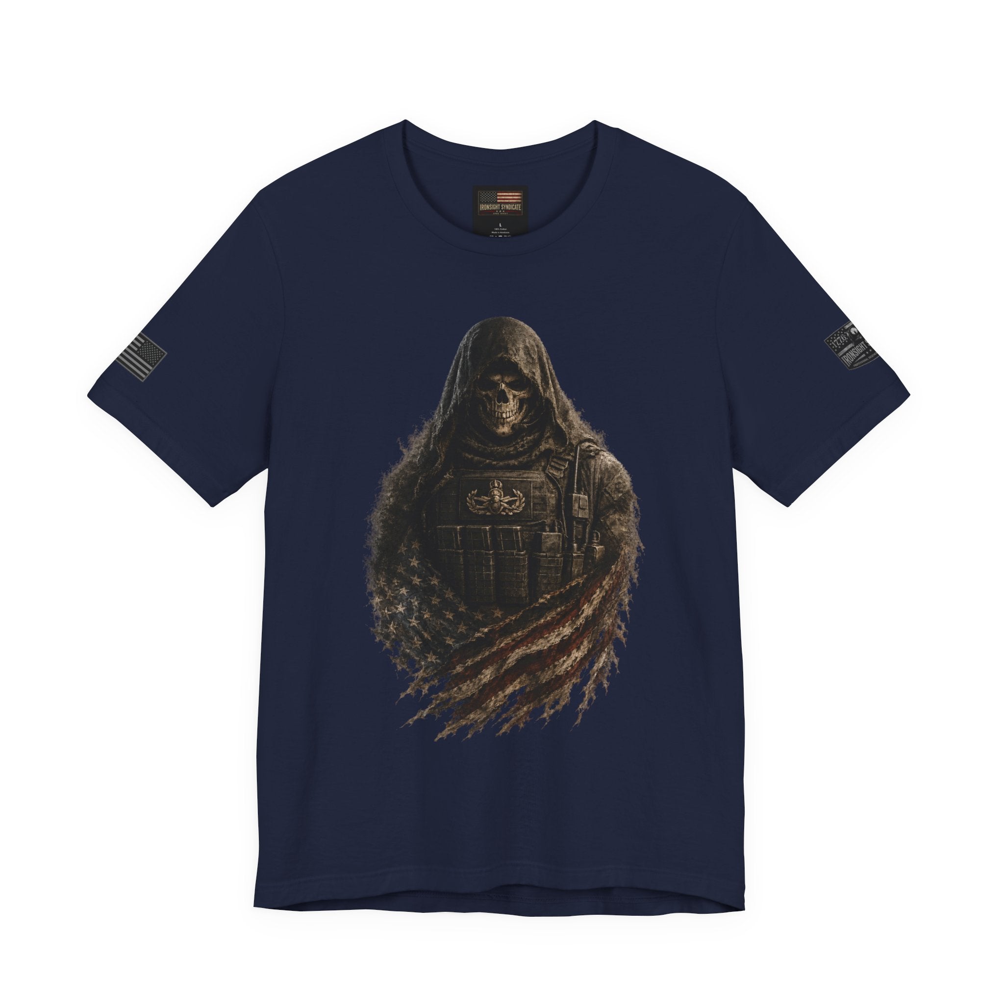 Master EOD Tech Reaper T-Shirt | Patriotic Tee for Veterans, Adult (13 and up), unisex