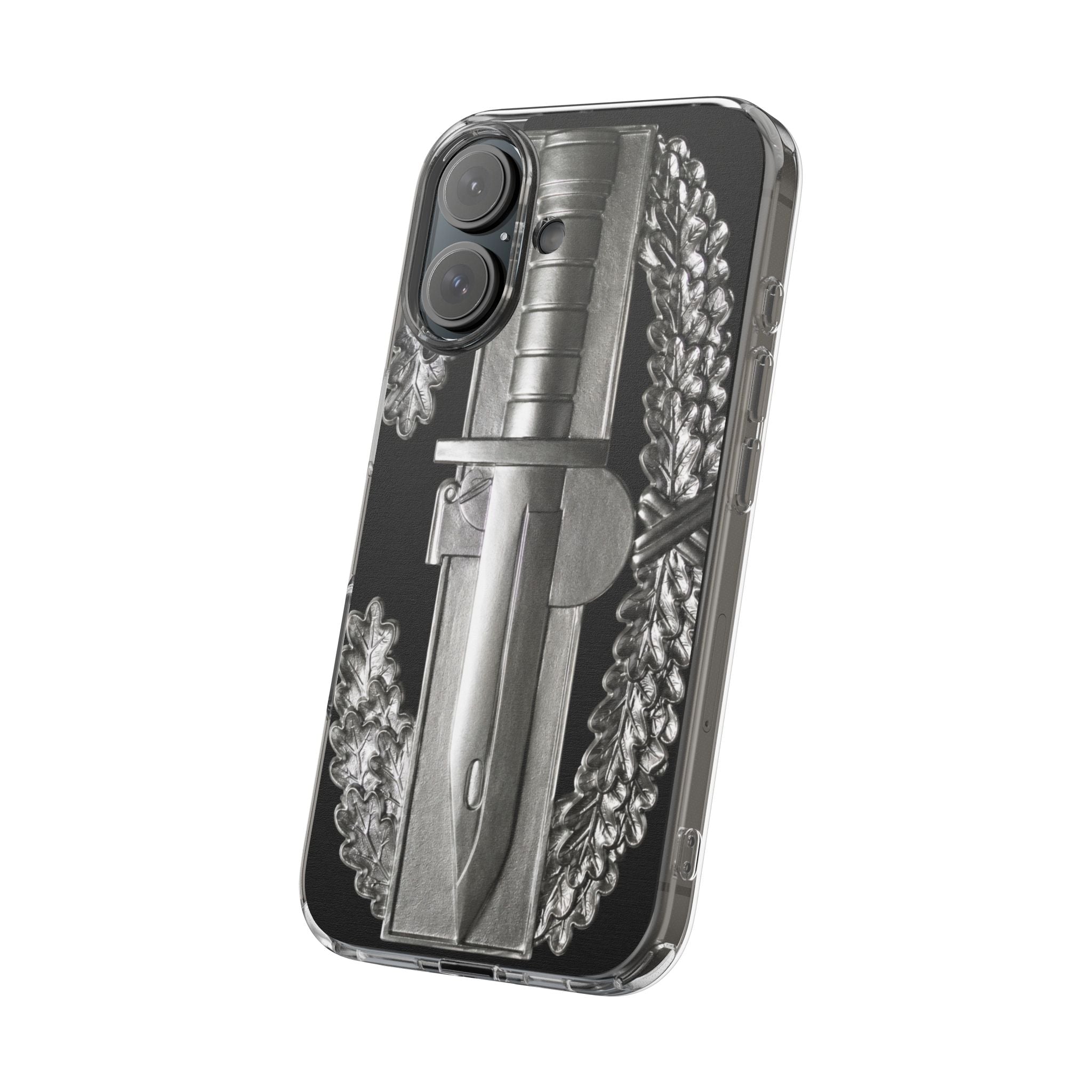Army Combat Action Badge Clear Impact-Resistant Phone Case