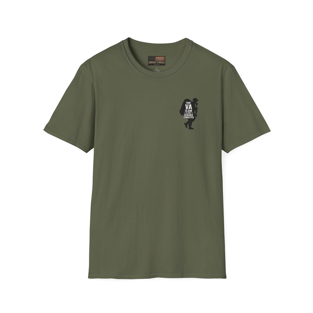 VA Tinnitus Claim is Not Service Connected T-Shirt | Ironsight Syndicate