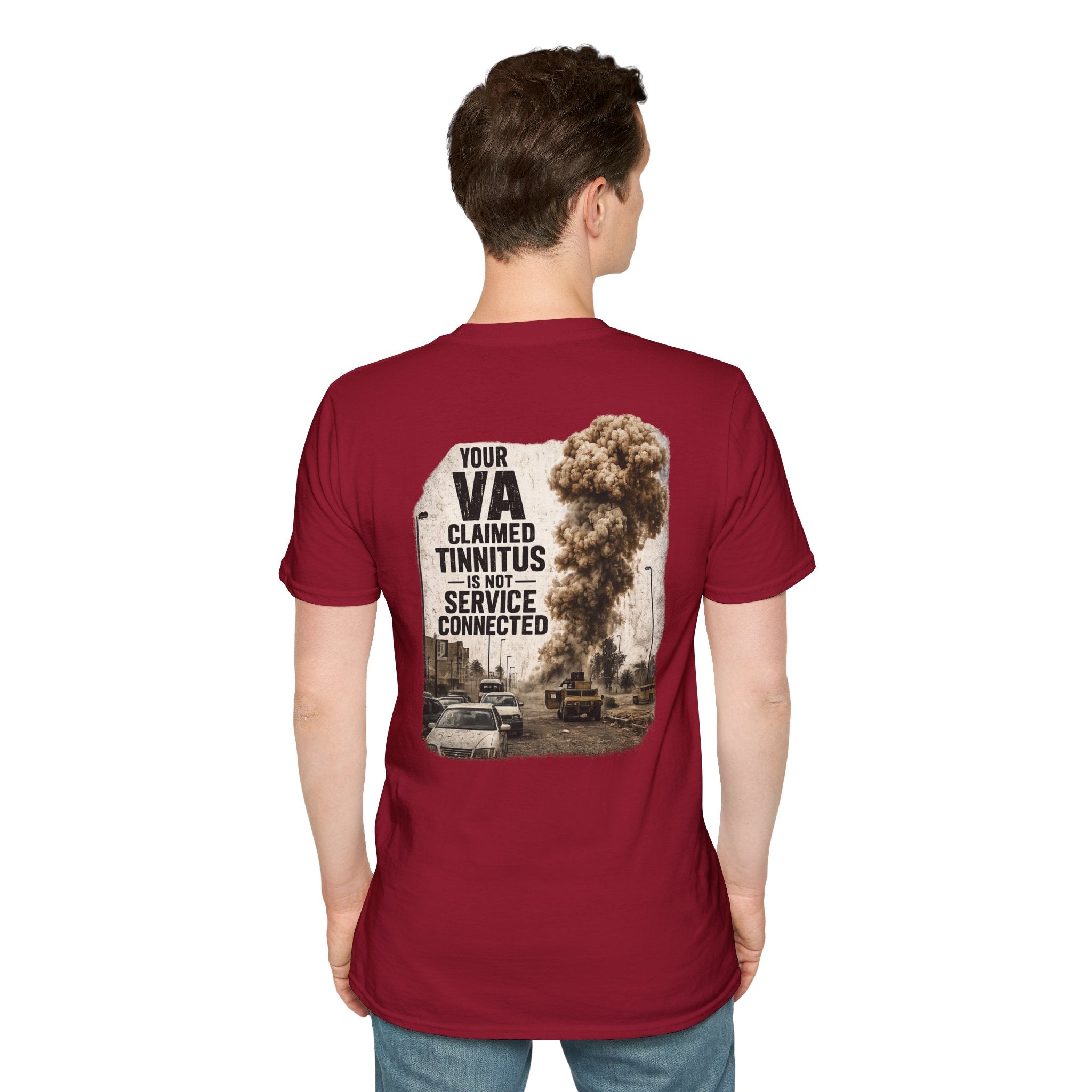 VA Tinnitus Claim is Not Service Connected T-Shirt | Ironsight Syndicate