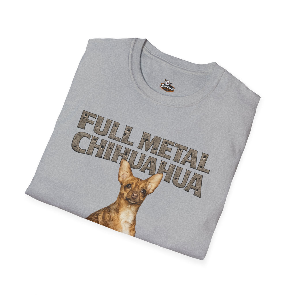 Full Metal Chihuahua T-Shirt – Boo-Khaki Tactical Graphic Tee