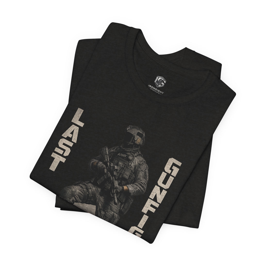 Last Gunfighter Infantry Inspired Patriotic T-Shirt | Ironsight Syndicate