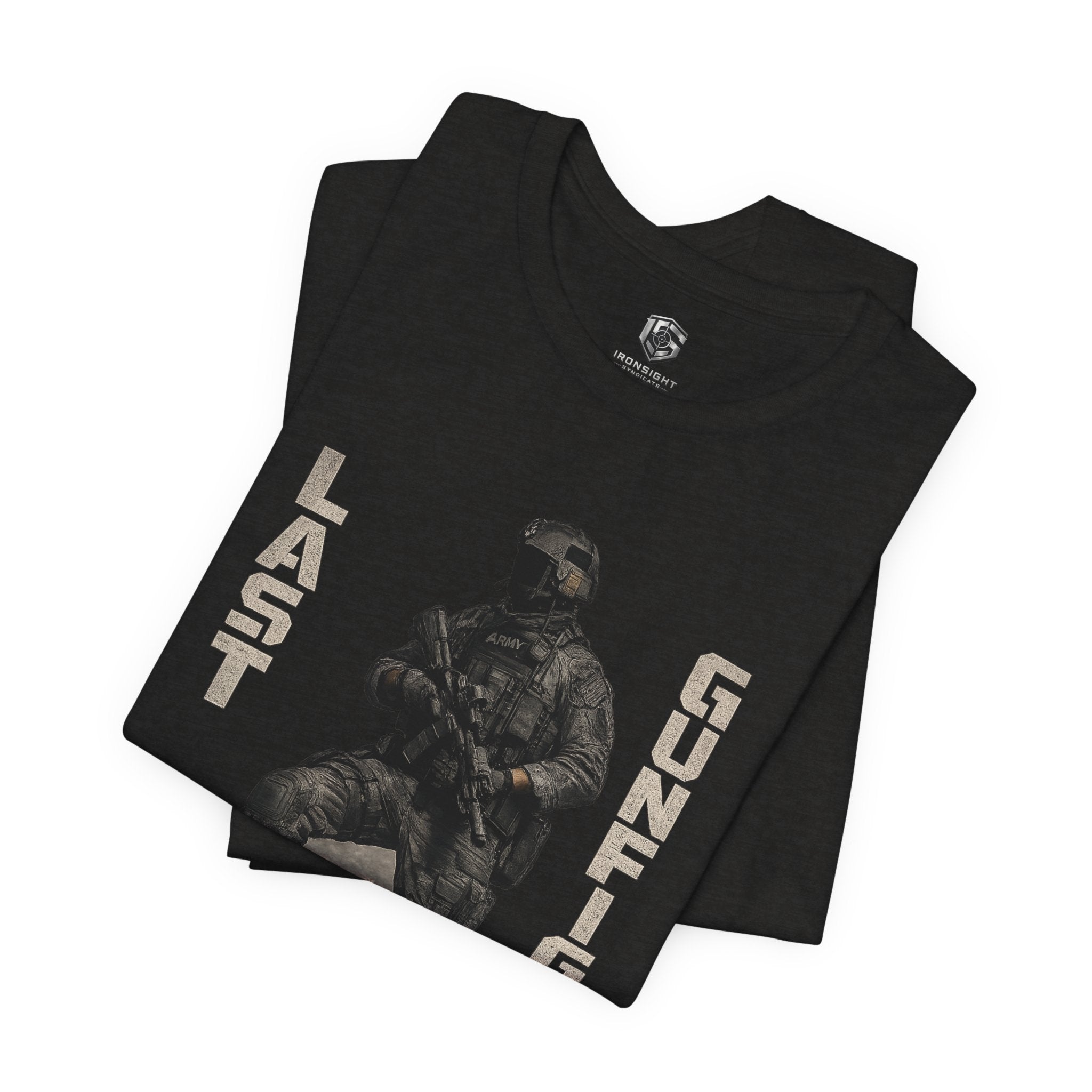 Last Gunfighter Infantry Inspired Patriotic T-Shirt | Ironsight Syndicate