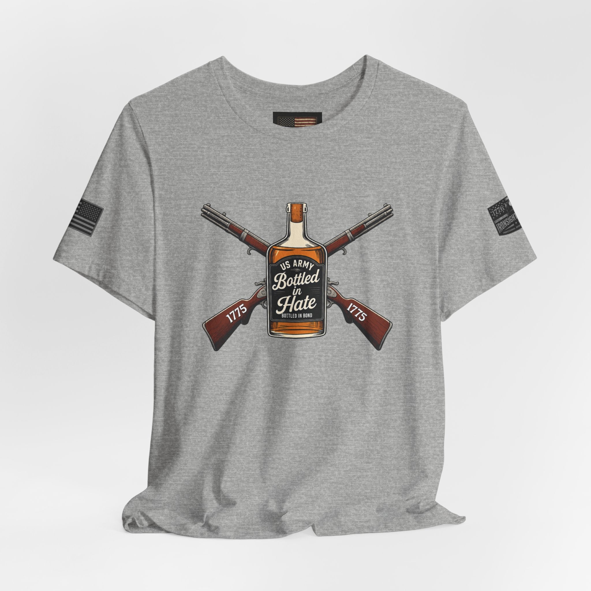 Bottled in Hate Army Whiskey T-Shirt