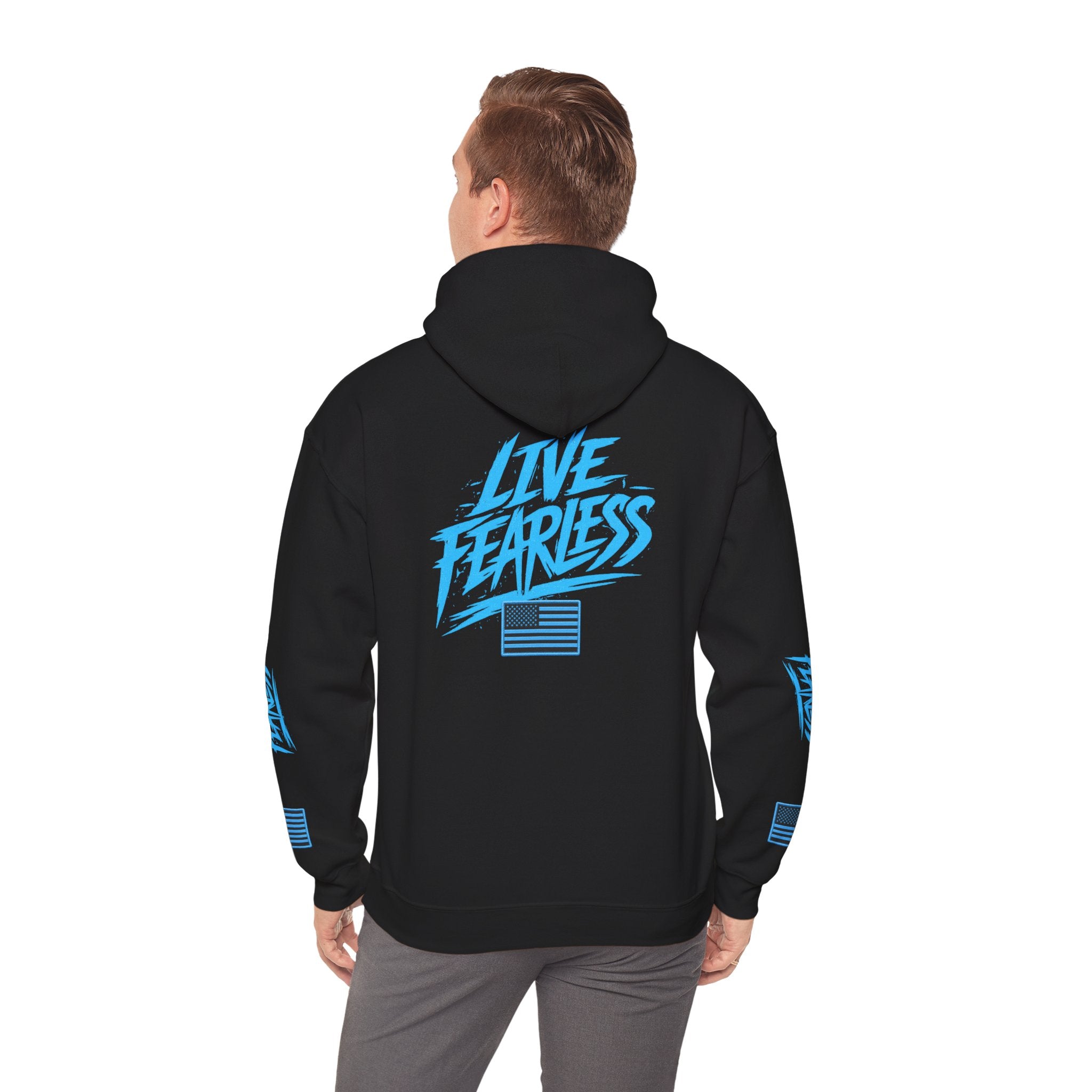 Live Fearless Hoodie | Premium Heavy Weight-Military-Inspired Patriotic Hoodie | Ironsight Syndicate