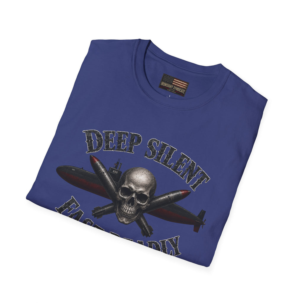 Deep, Silent, Fast Deadly US Navy Submariner Graphic Front T-Shirt
