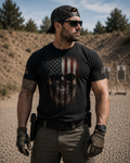 Patriotic American Flag Skull T-Shirt | Ironsight Syndicate