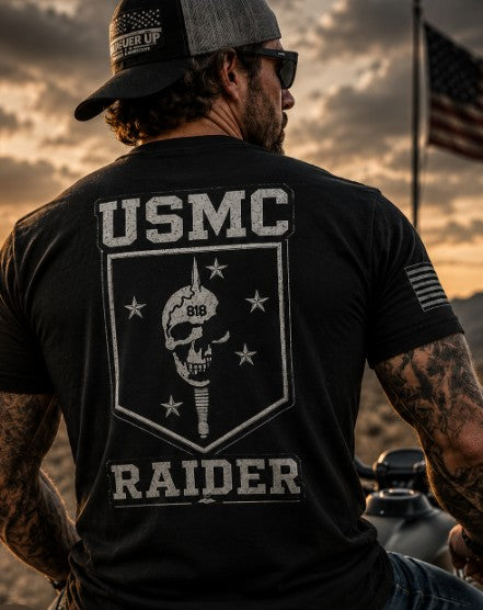 Marine Raider patriotic Tee for Veterans, Adult (13 and up), unisex