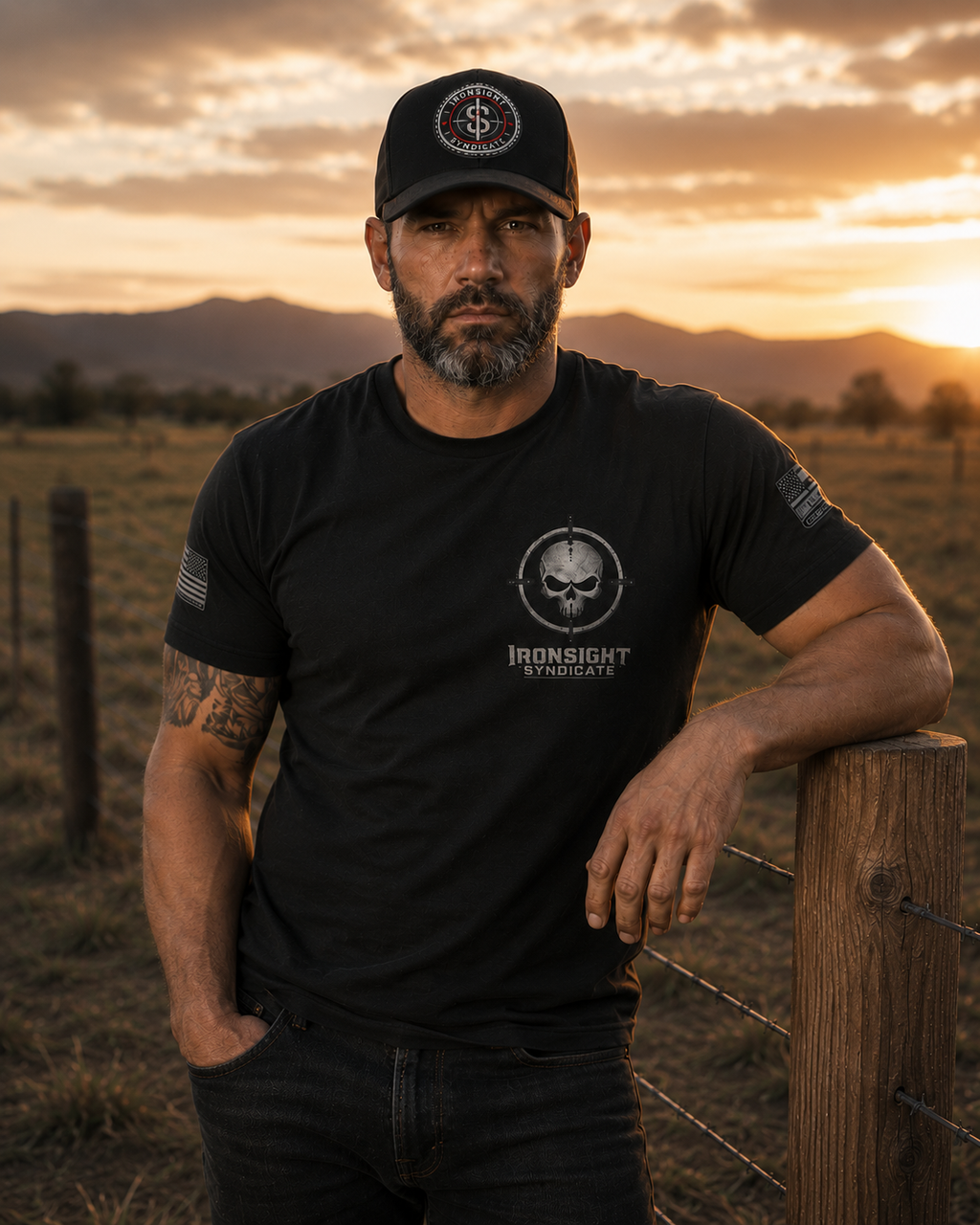The Devil Whispered T-Shirt — Tactical Skull Target Logo Tee