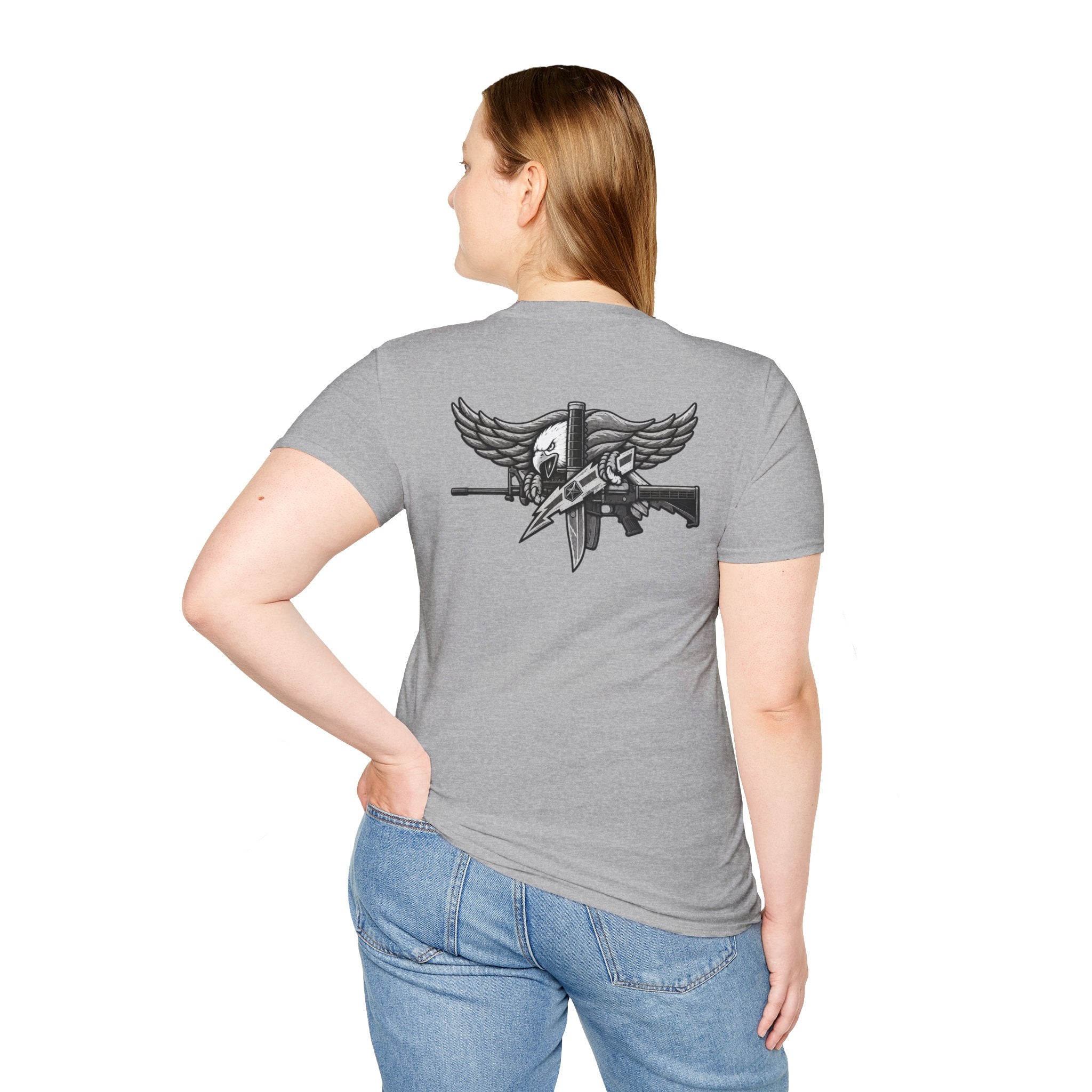 SWAT Eagle T-Shirt — T-Shirt | Patriotic Military Graphic Tee for Veterans & Patriots, Adult (13 and up), unisex