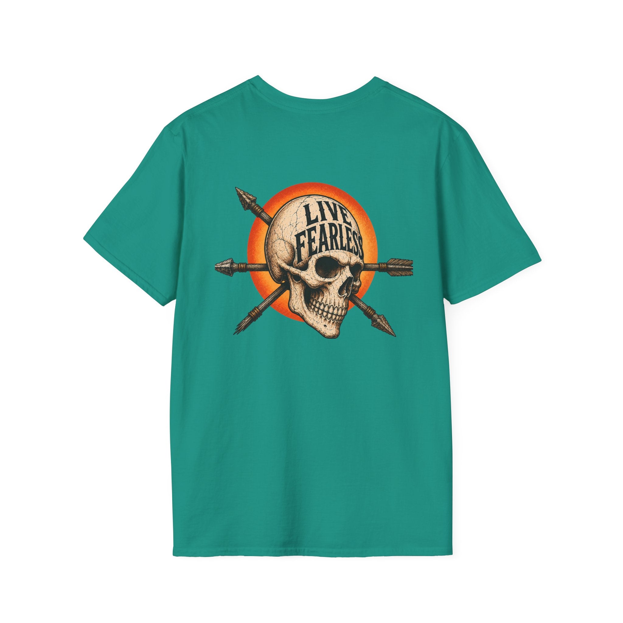 Live Fearless – Ancient Warrior Skull T-Shirt
