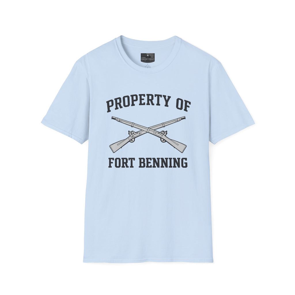 Fort Benning Athletic Tee  Ironsight Syndicate | Patriotic Military Graphic Tee for Veterans & Patriots, Adult (13 and up), unisex