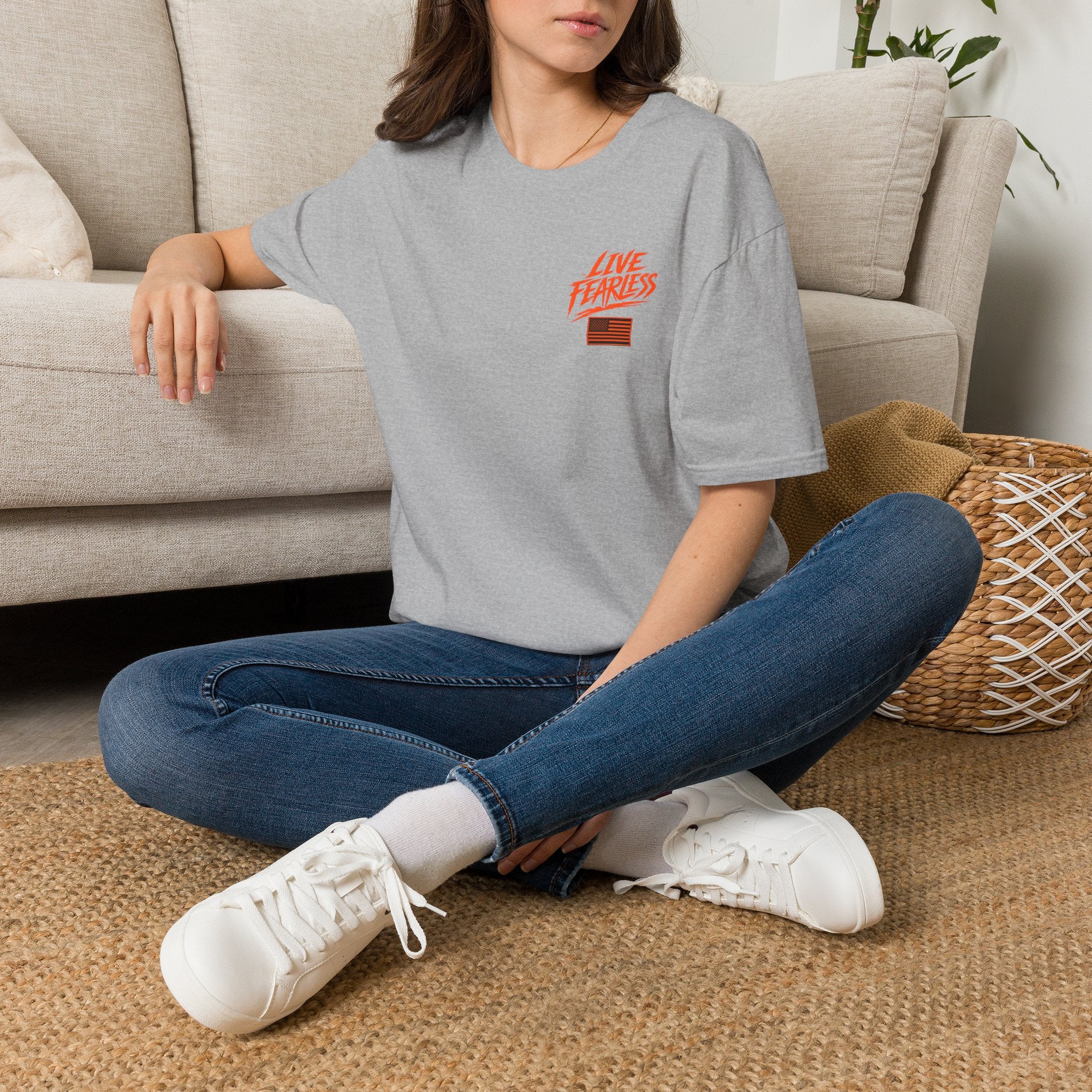 Live Fearless – Ancient Warrior Skull T-Shirt