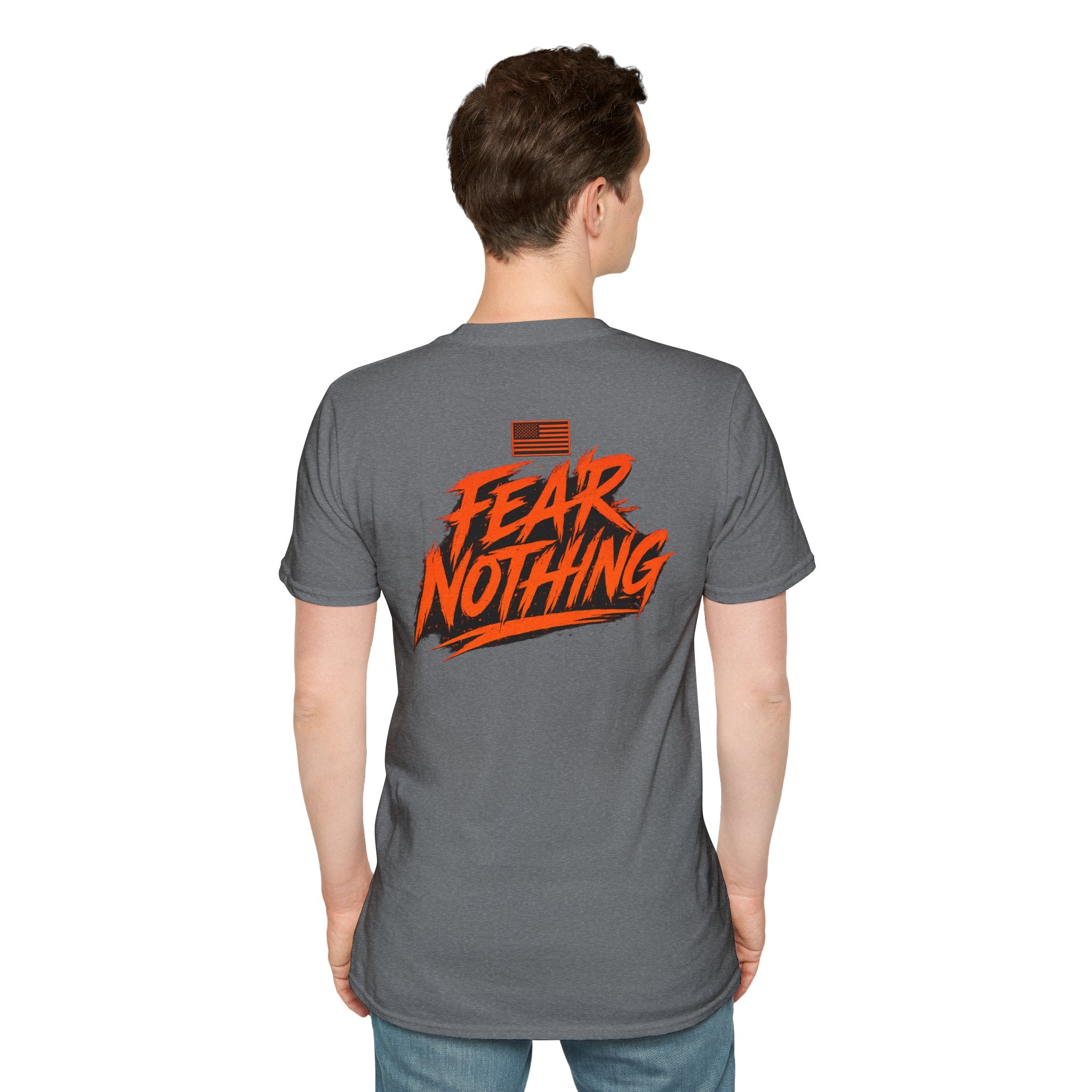 Fear Nothing (Orange) Military-Inspired Graphic T-Shirt | Ironsight Syndicate