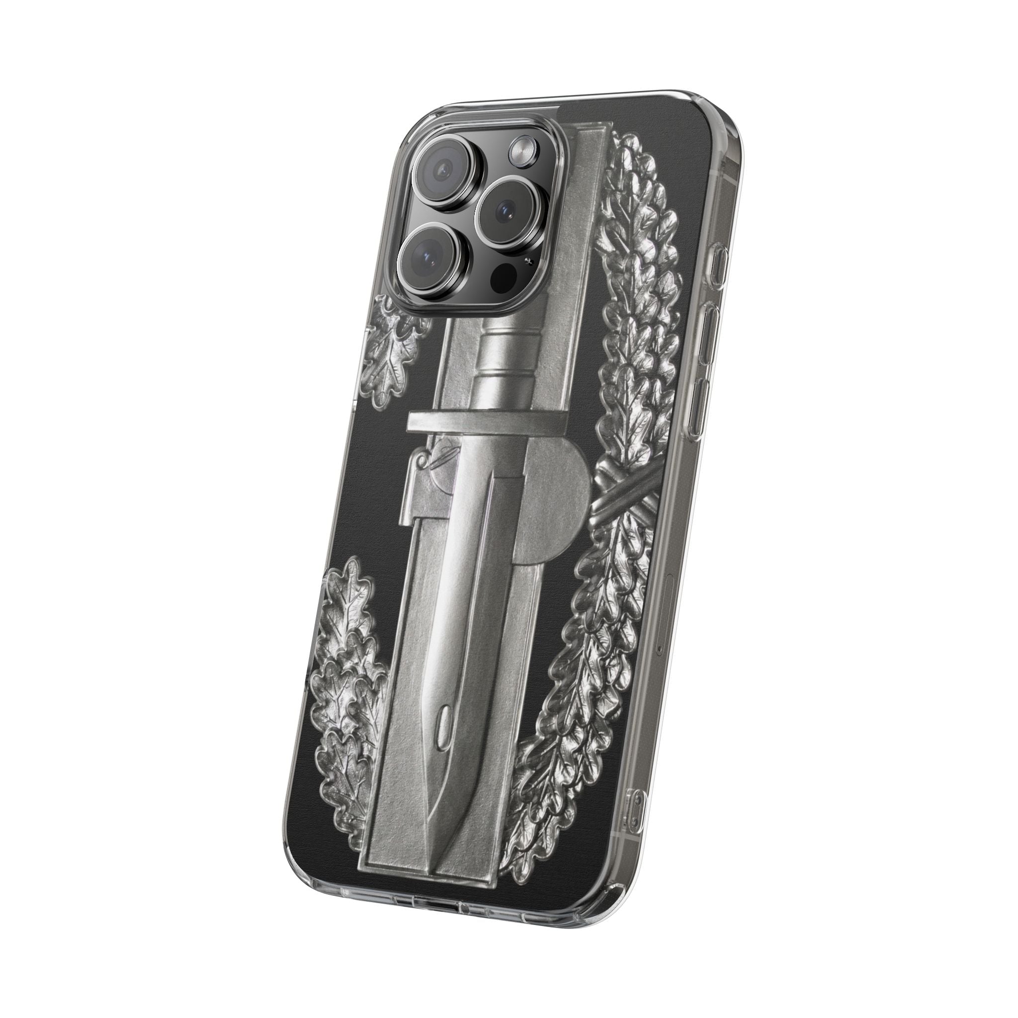 Army Combat Action Badge Clear Impact-Resistant Phone Case