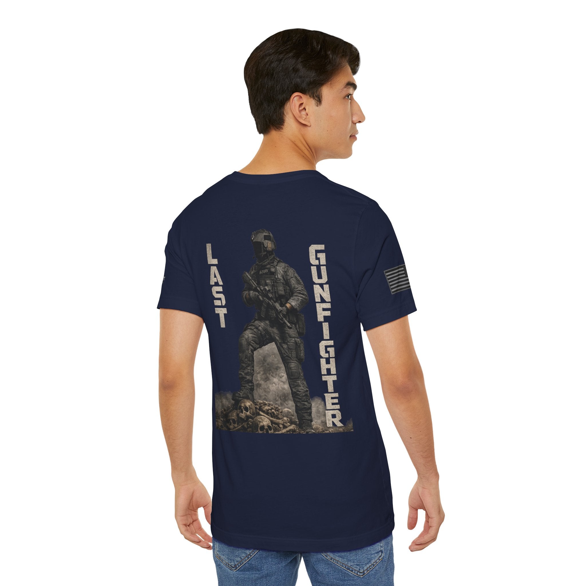 Last Gunfighter Infantry Inspired Patriotic T-Shirt | Ironsight Syndicate