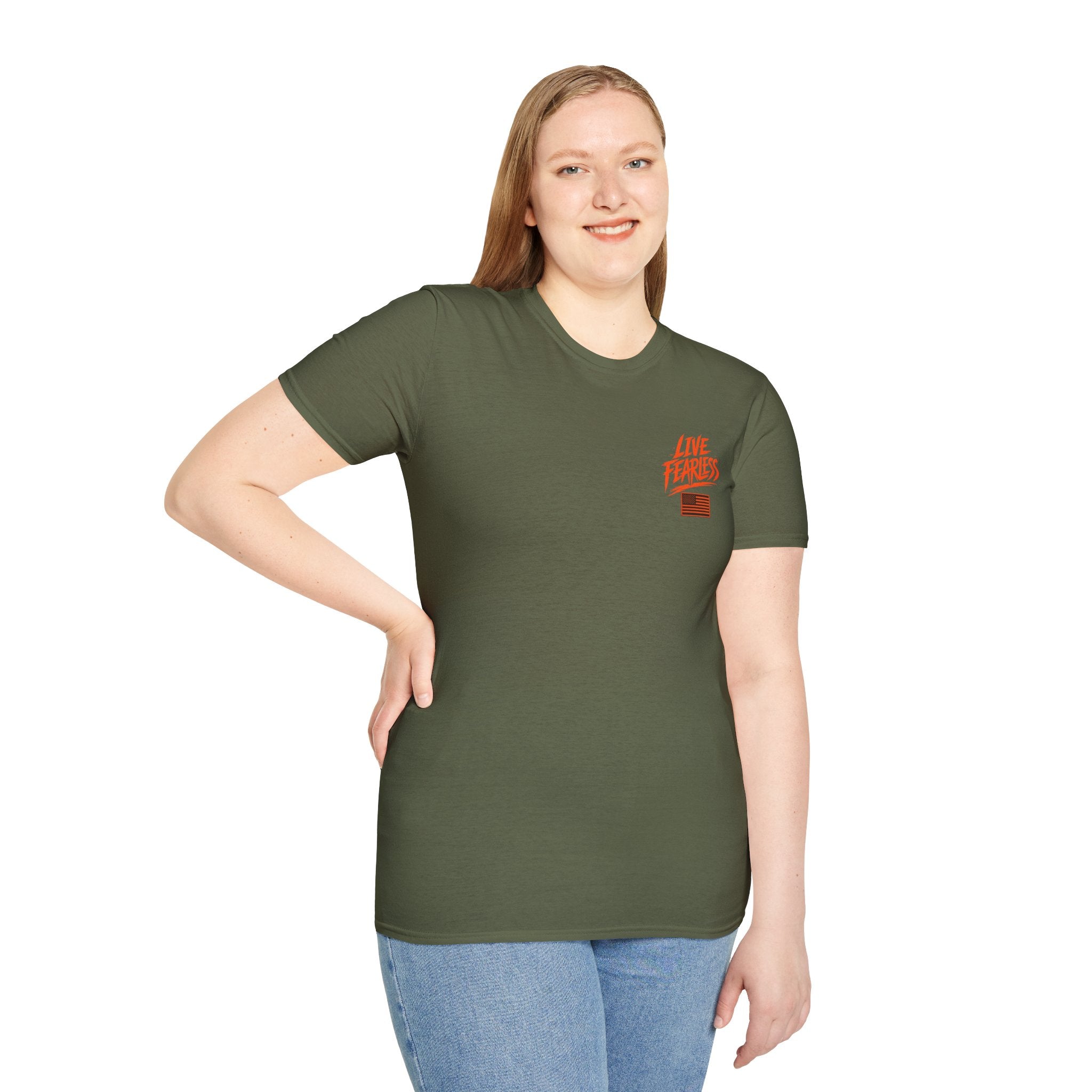 Live Fearless Military-Inspired Graphic T-Shirt | Ironsight Syndicate