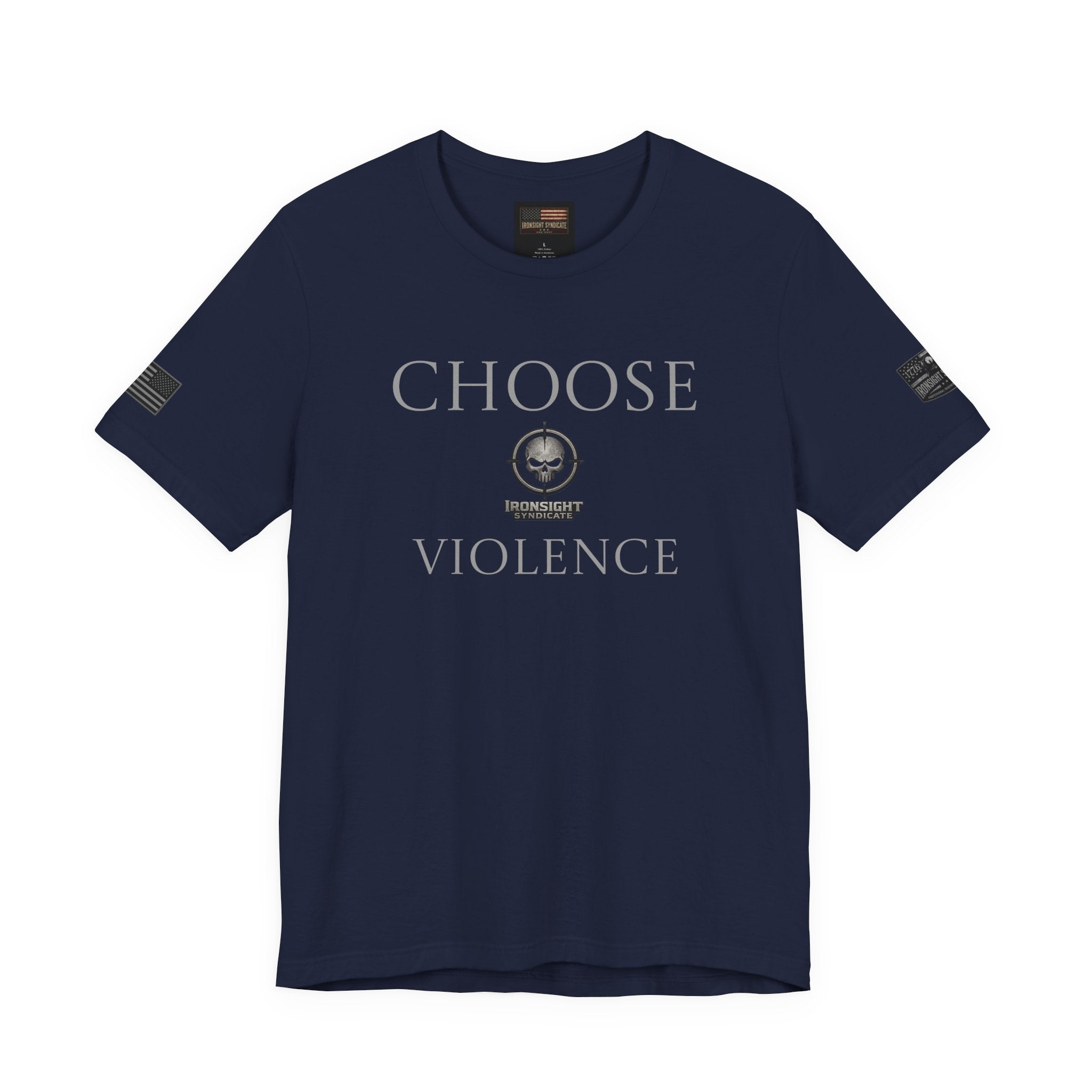 Combat Action Badge Choose Violence T-Shirt | Ironsight Syndicate