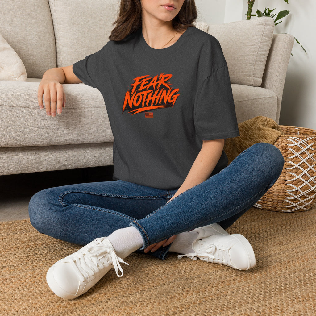 Fear Nothing (Orange) Military-Inspired Graphic T-Shirt | Ironsight Syndicate