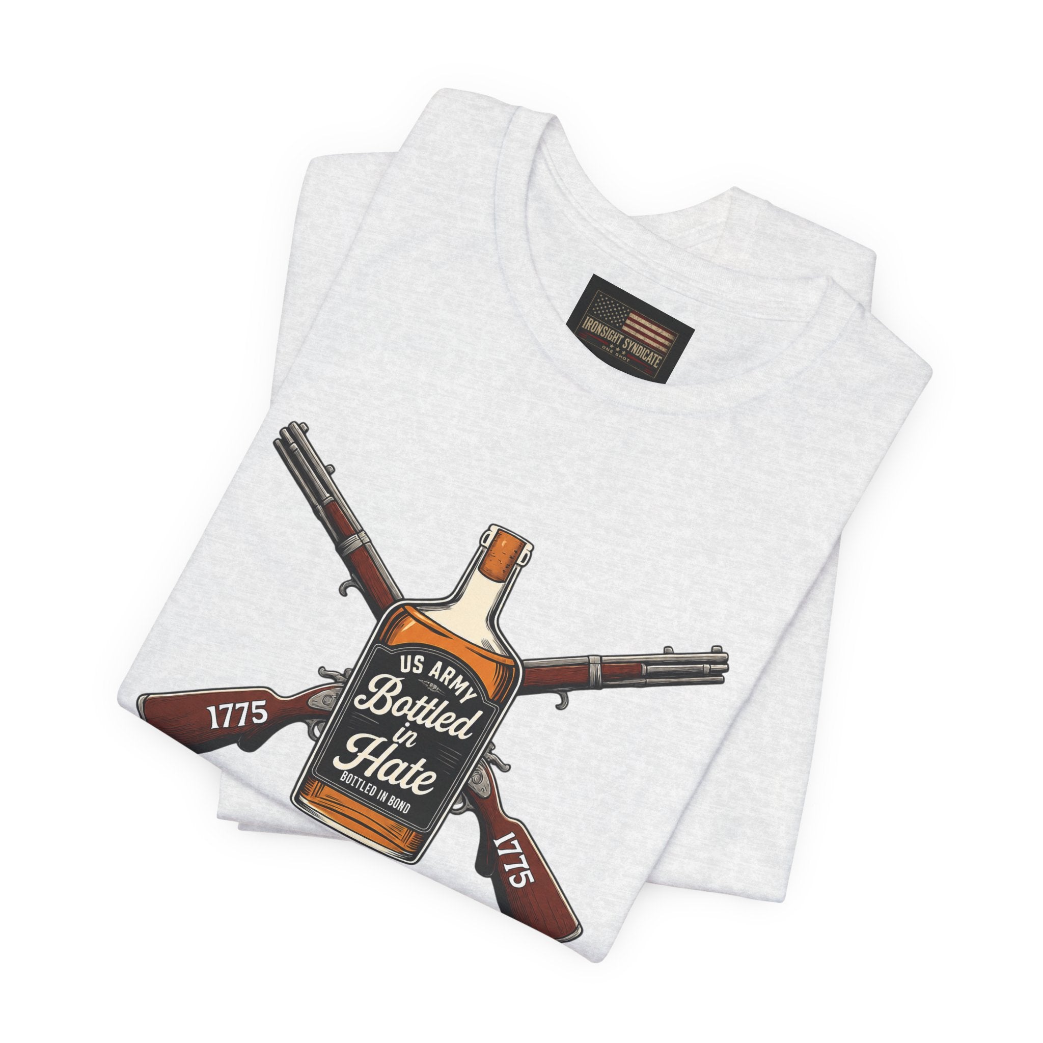 Bottled in Hate Army Whiskey T-Shirt